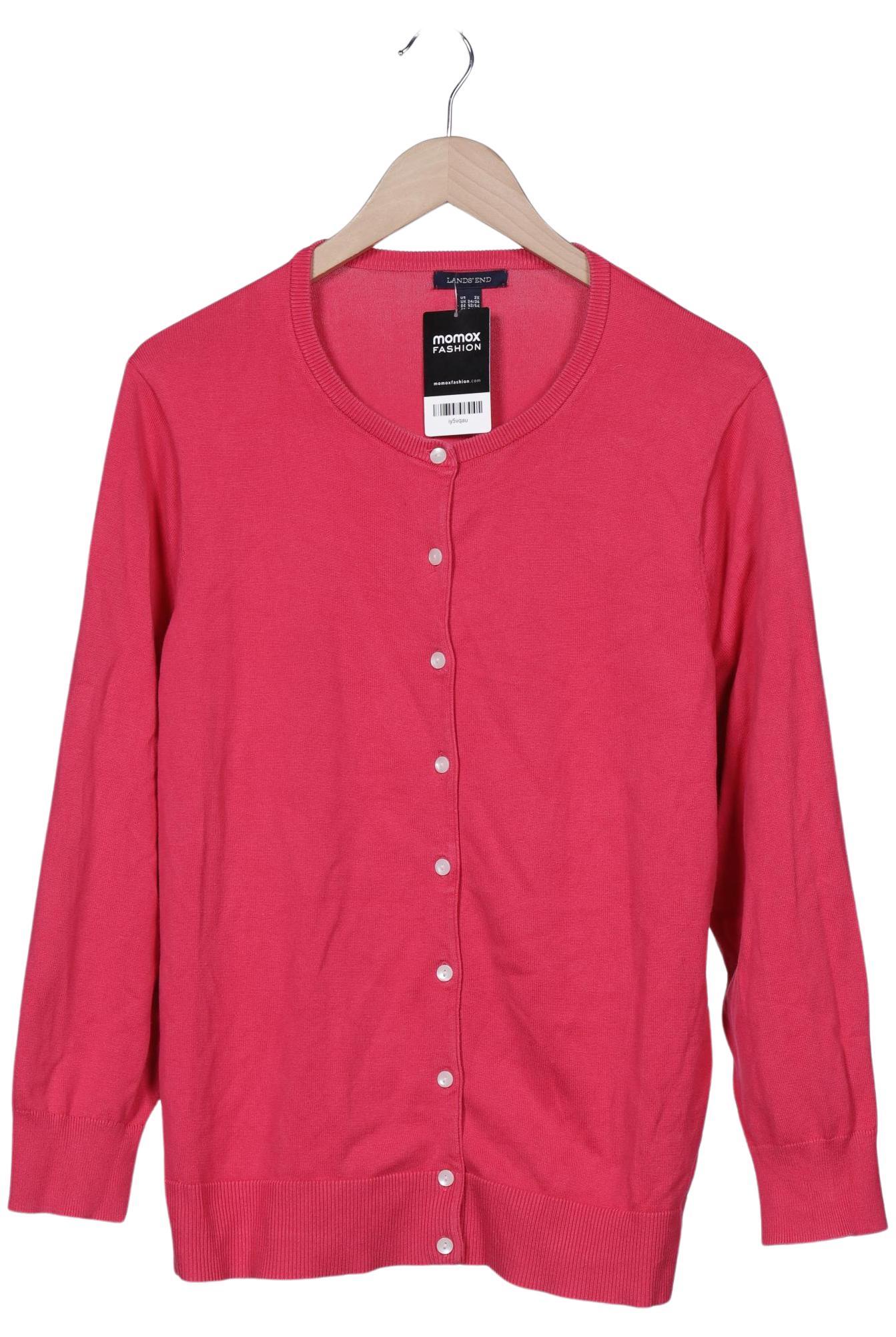 

Lands End Damen Strickjacke, pink, Gr. 52