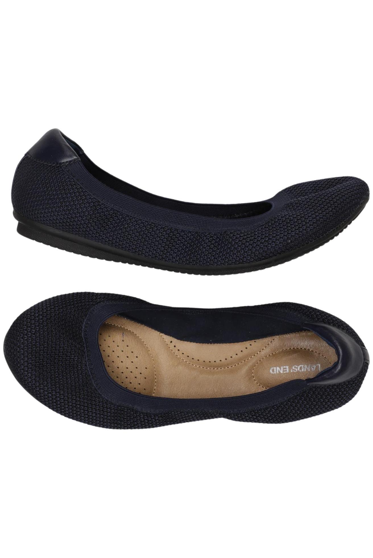 

Lands End Damen Ballerinas, marineblau, Gr. 38.5