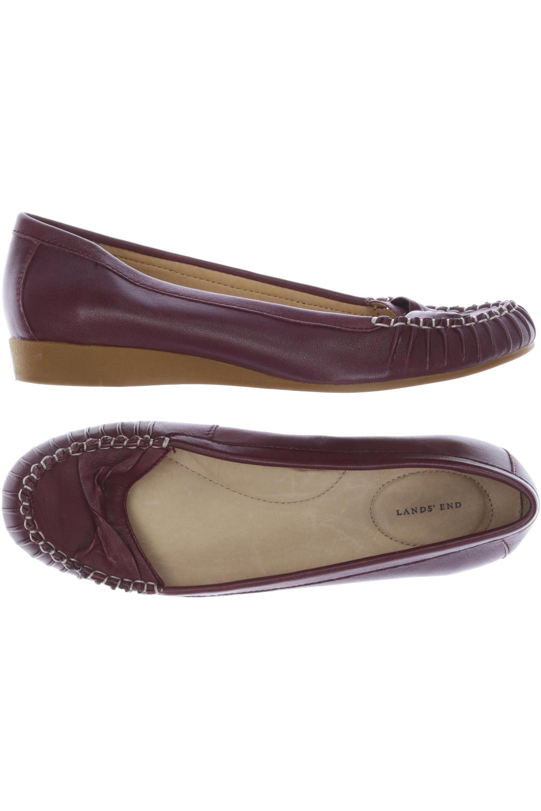 

Lands End Damen Ballerinas, bordeaux, Gr. 39