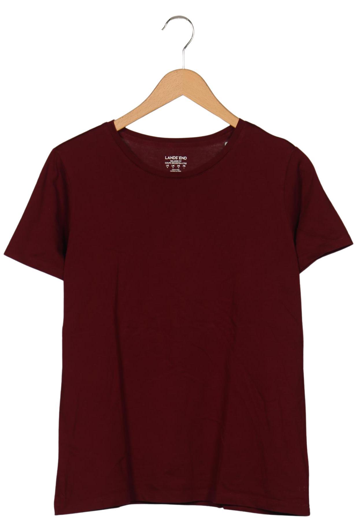 

Lands End Damen T-Shirt, bordeaux, Gr. 38