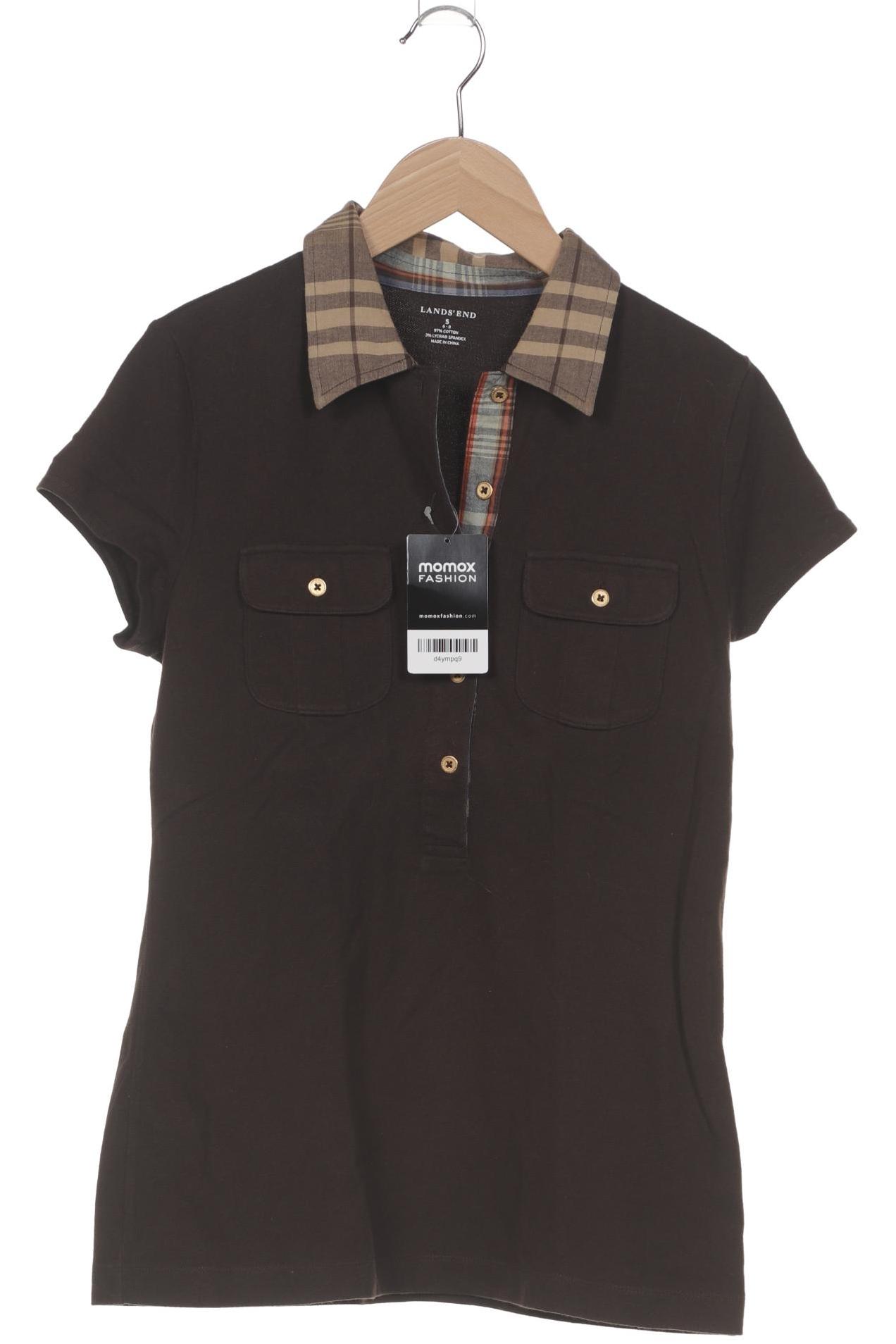 

Lands End Damen Poloshirt, braun, Gr. 36