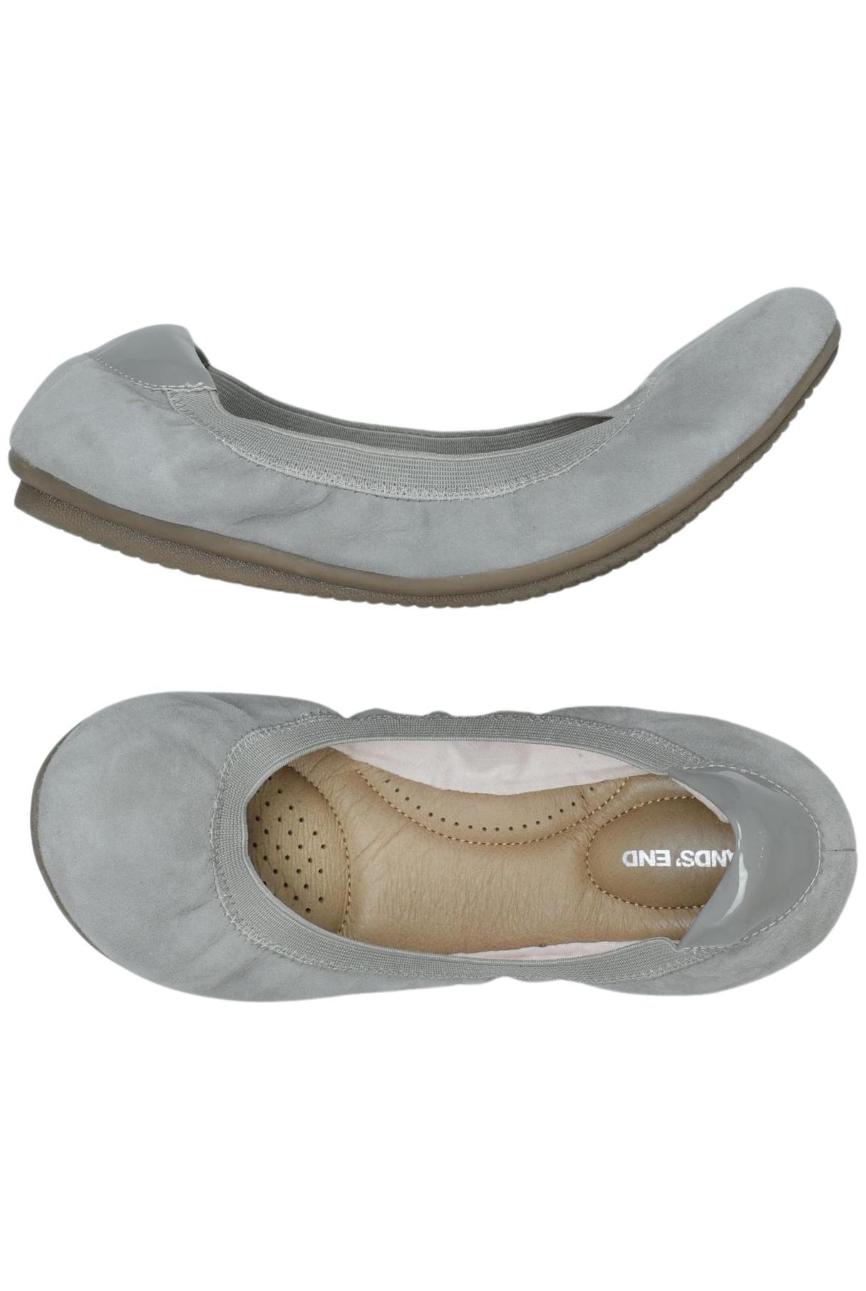 

Lands End Damen Ballerinas, grau, Gr. 39