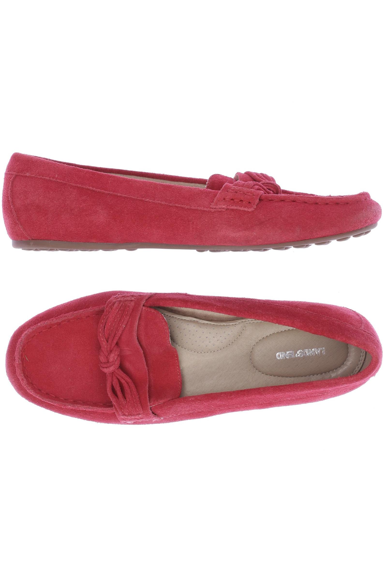 

Lands End Damen Halbschuh, rot, Gr. 38.5