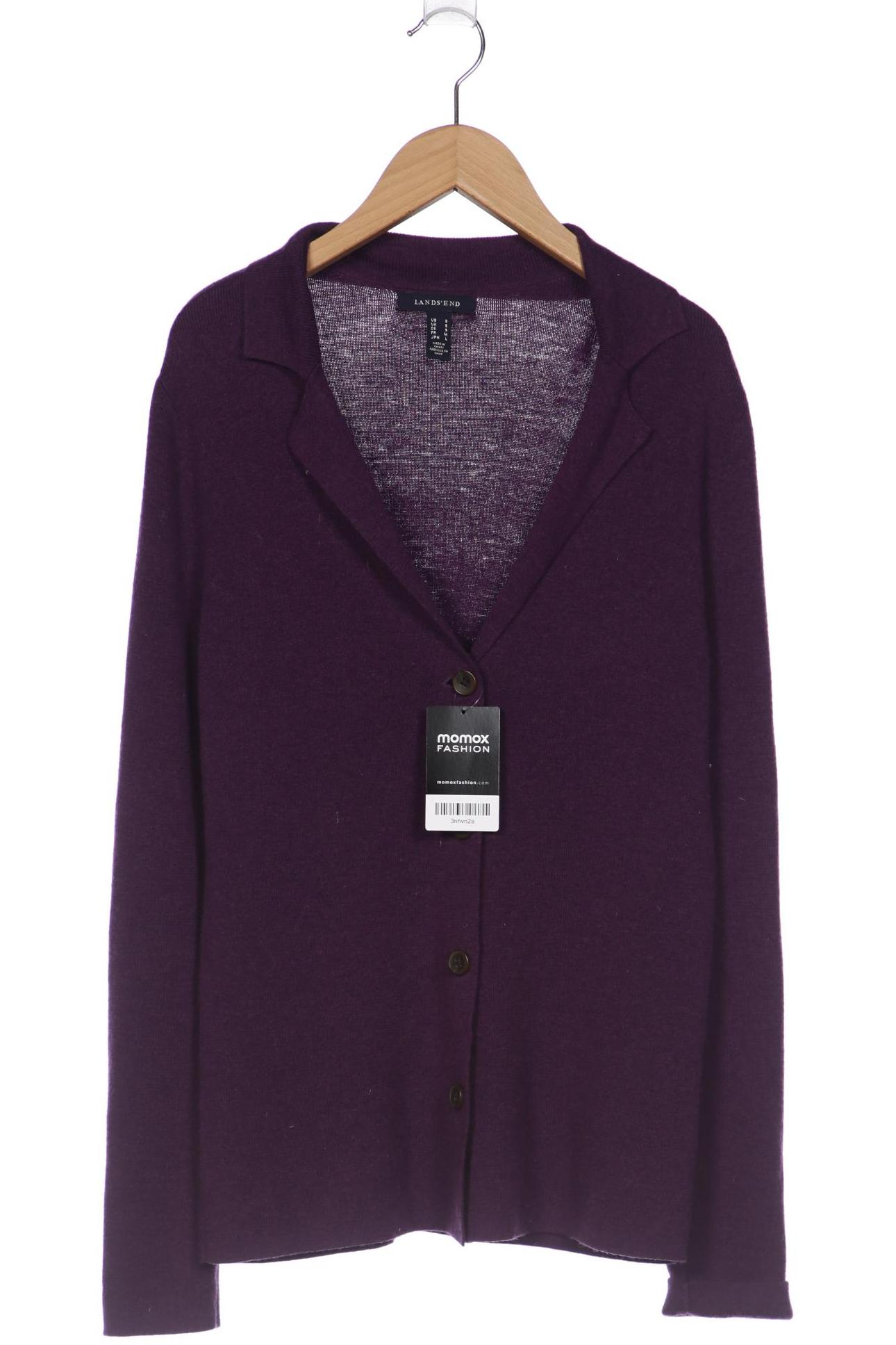 

Lands End Damen Strickjacke, flieder, Gr. 36