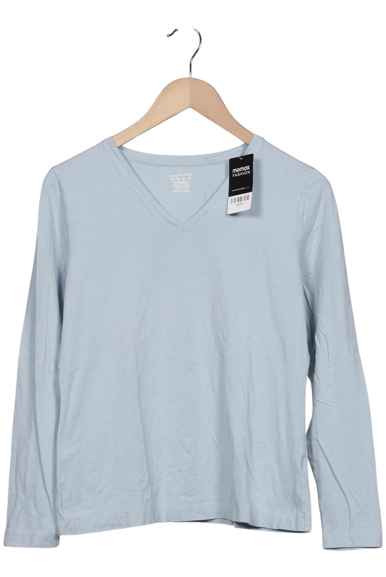 

Lands End Damen Langarmshirt, hellblau, Gr. 38