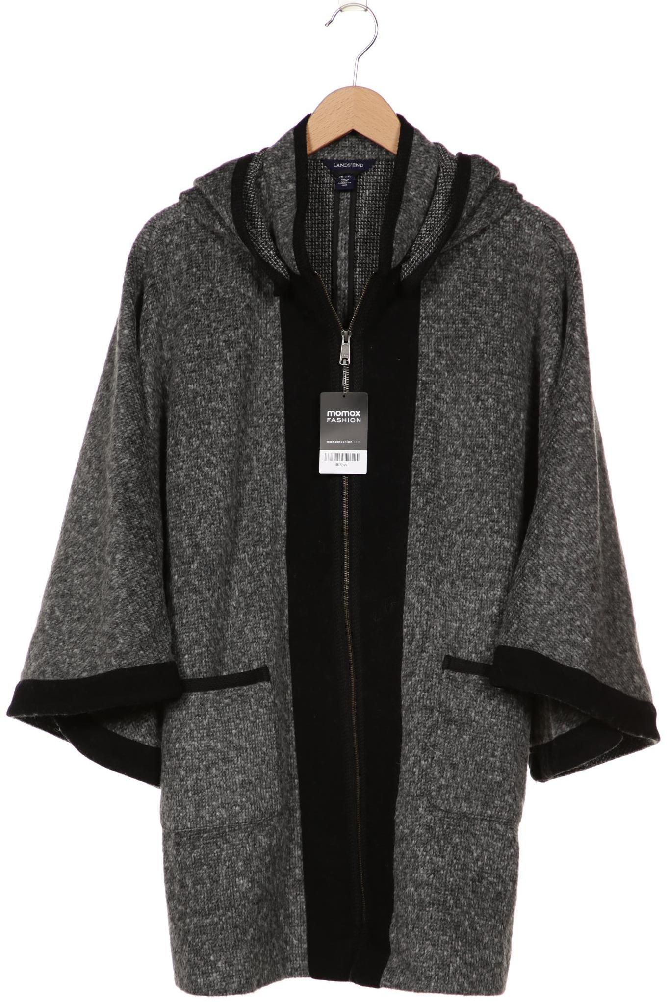 

Lands End Damen Strickjacke, grau, Gr. 38