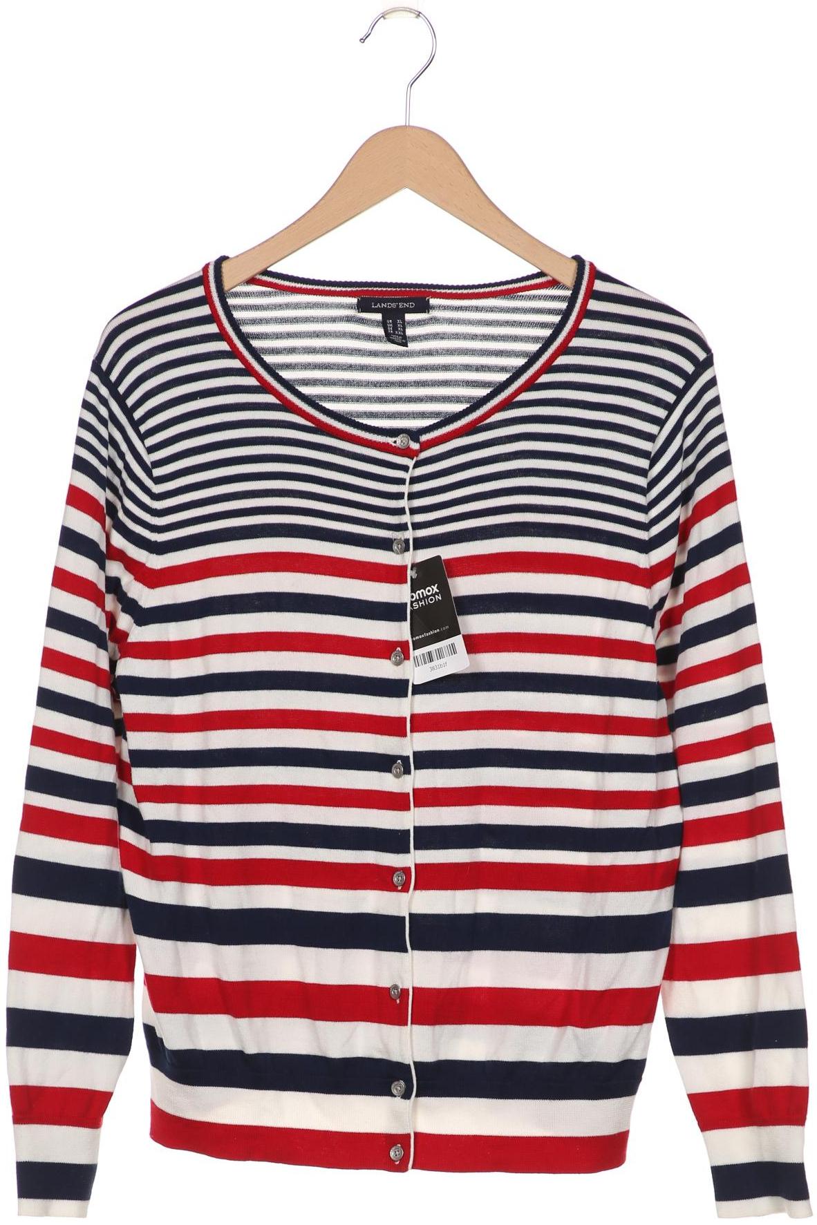 

Lands End Damen Strickjacke, blau, Gr. 44