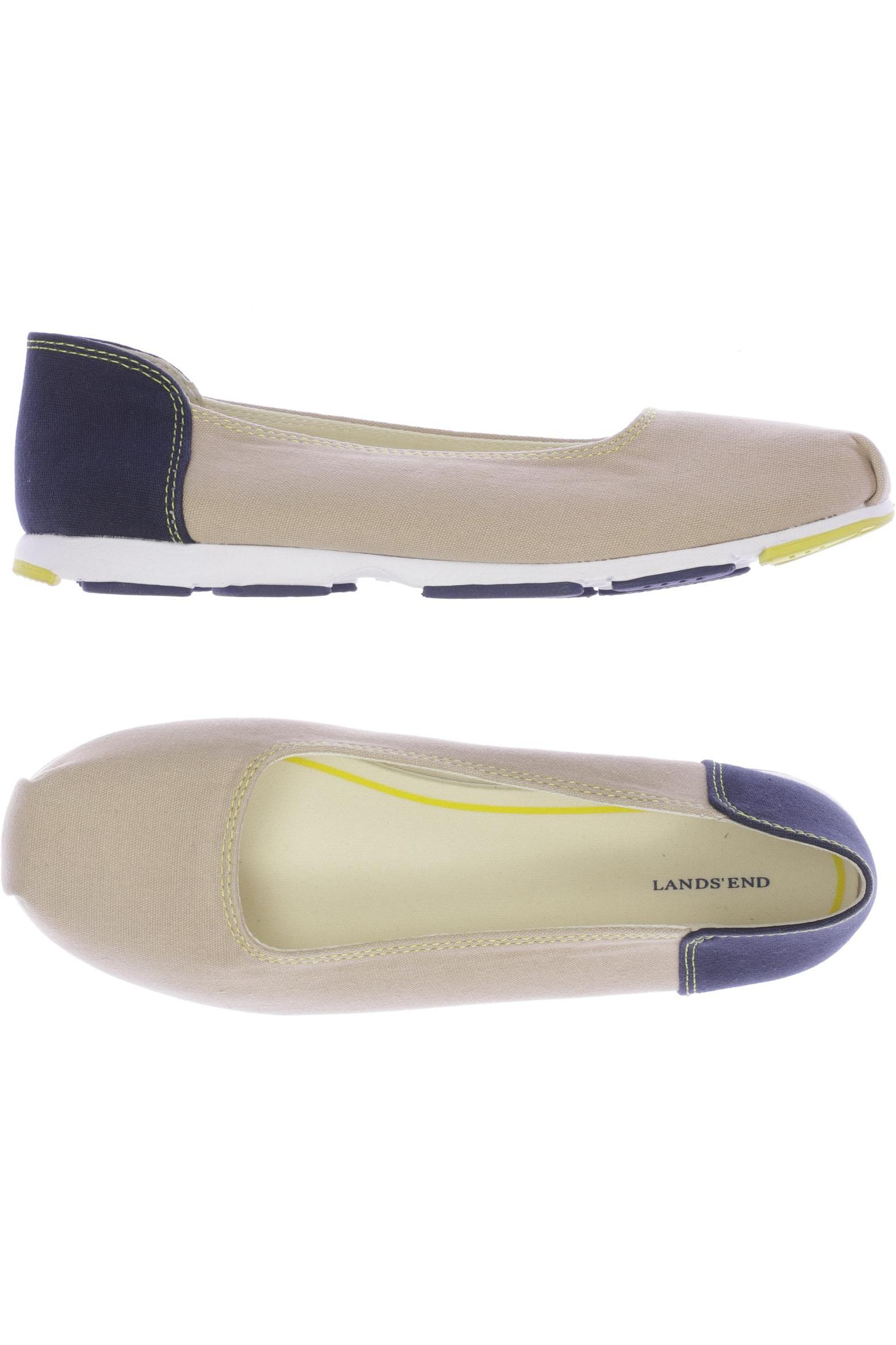 

Lands End Damen Ballerinas, beige, Gr. 37.5