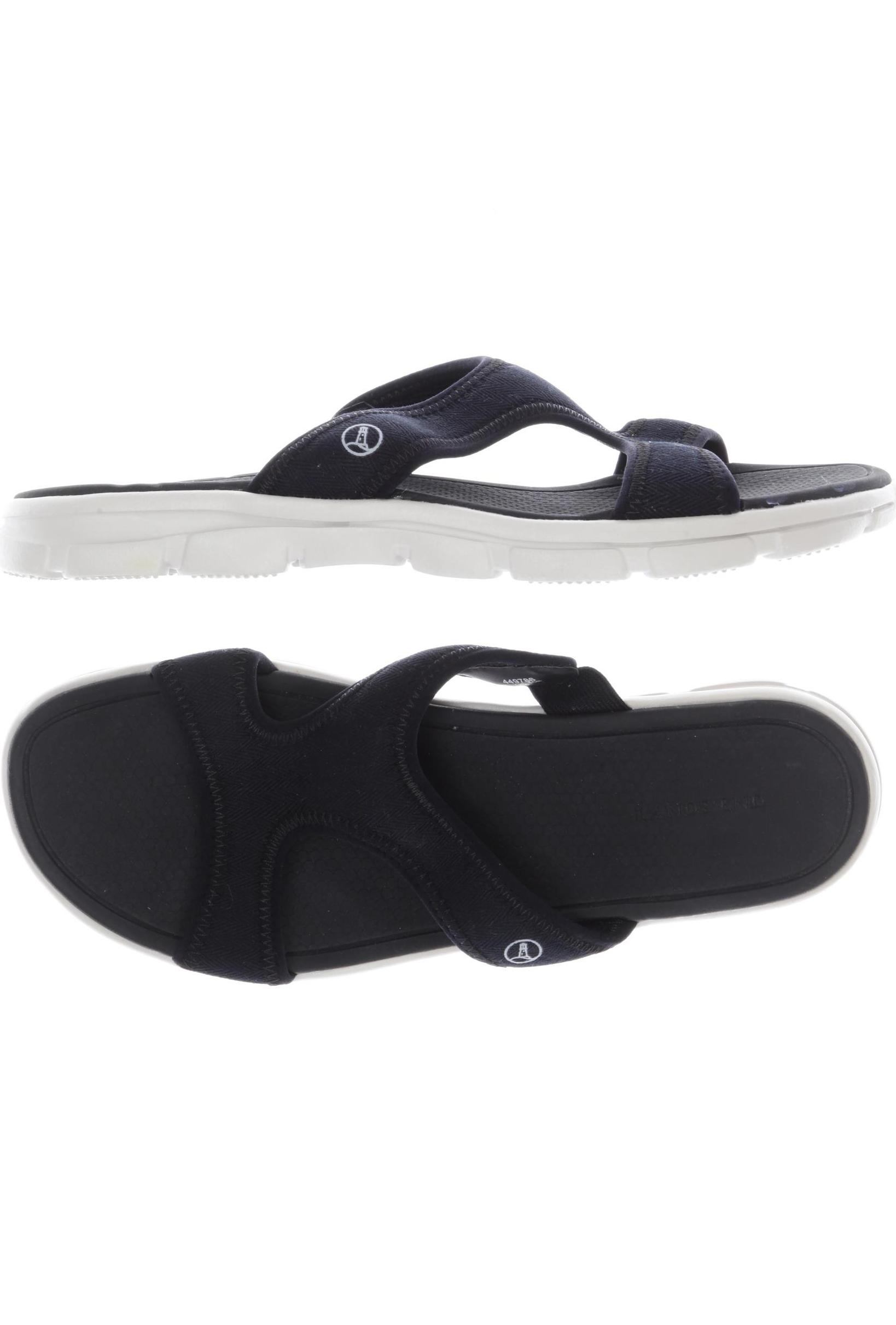 

Lands End Damen Sandale, schwarz, Gr. 41.5