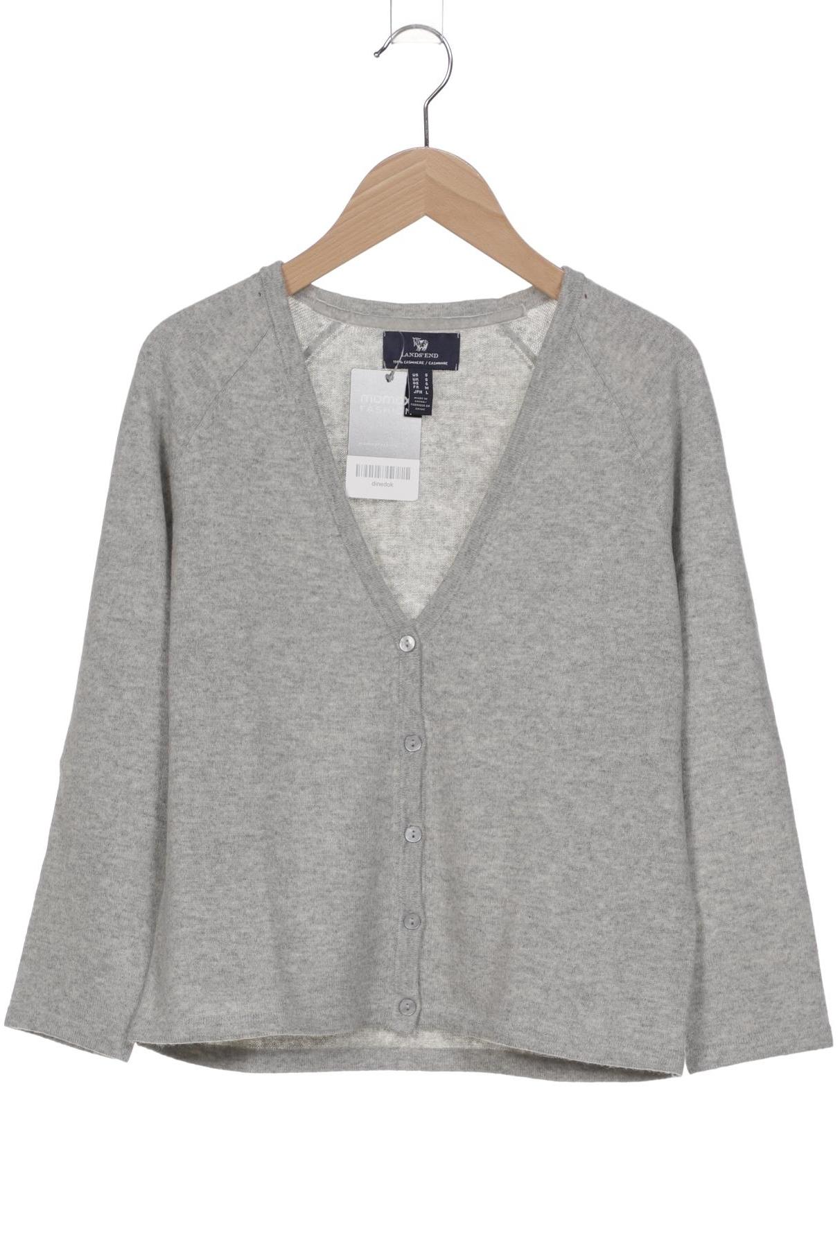 

Lands End Damen Strickjacke, grau, Gr. 36