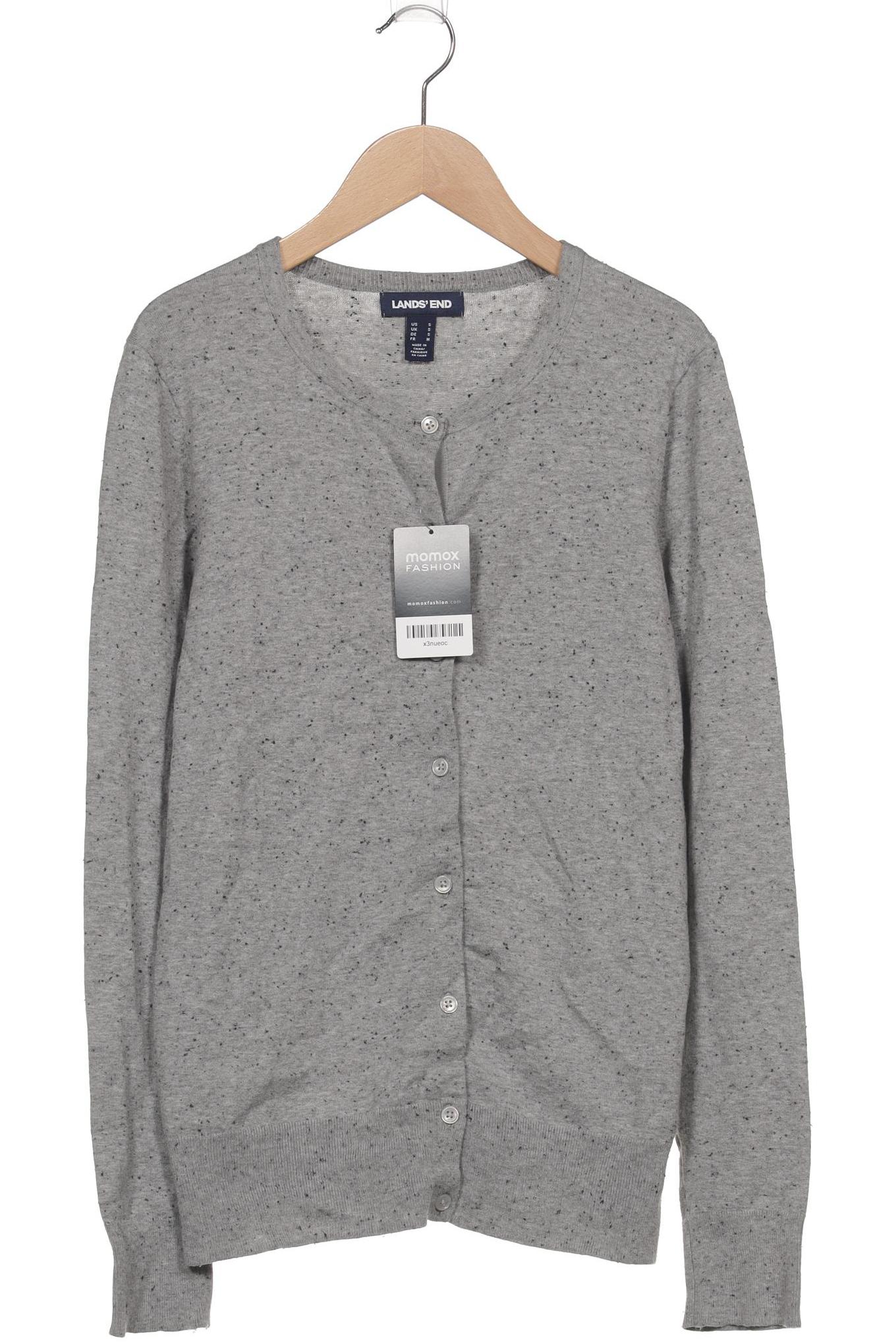 

Lands End Damen Strickjacke, grau, Gr. 36