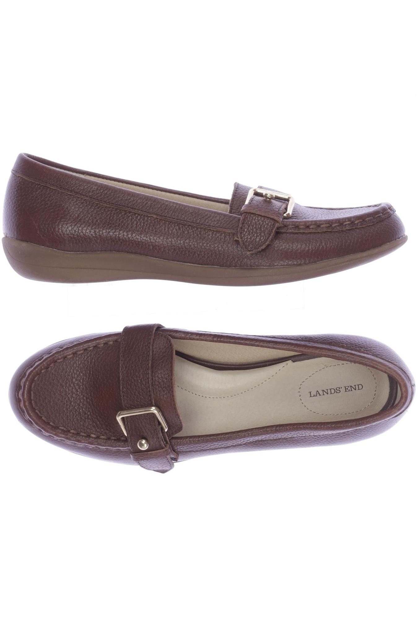 

Lands End Damen Halbschuh, braun, Gr. 36