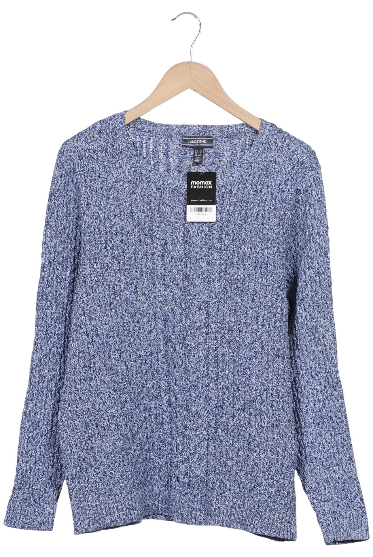 

Lands End Damen Pullover, blau, Gr. 44