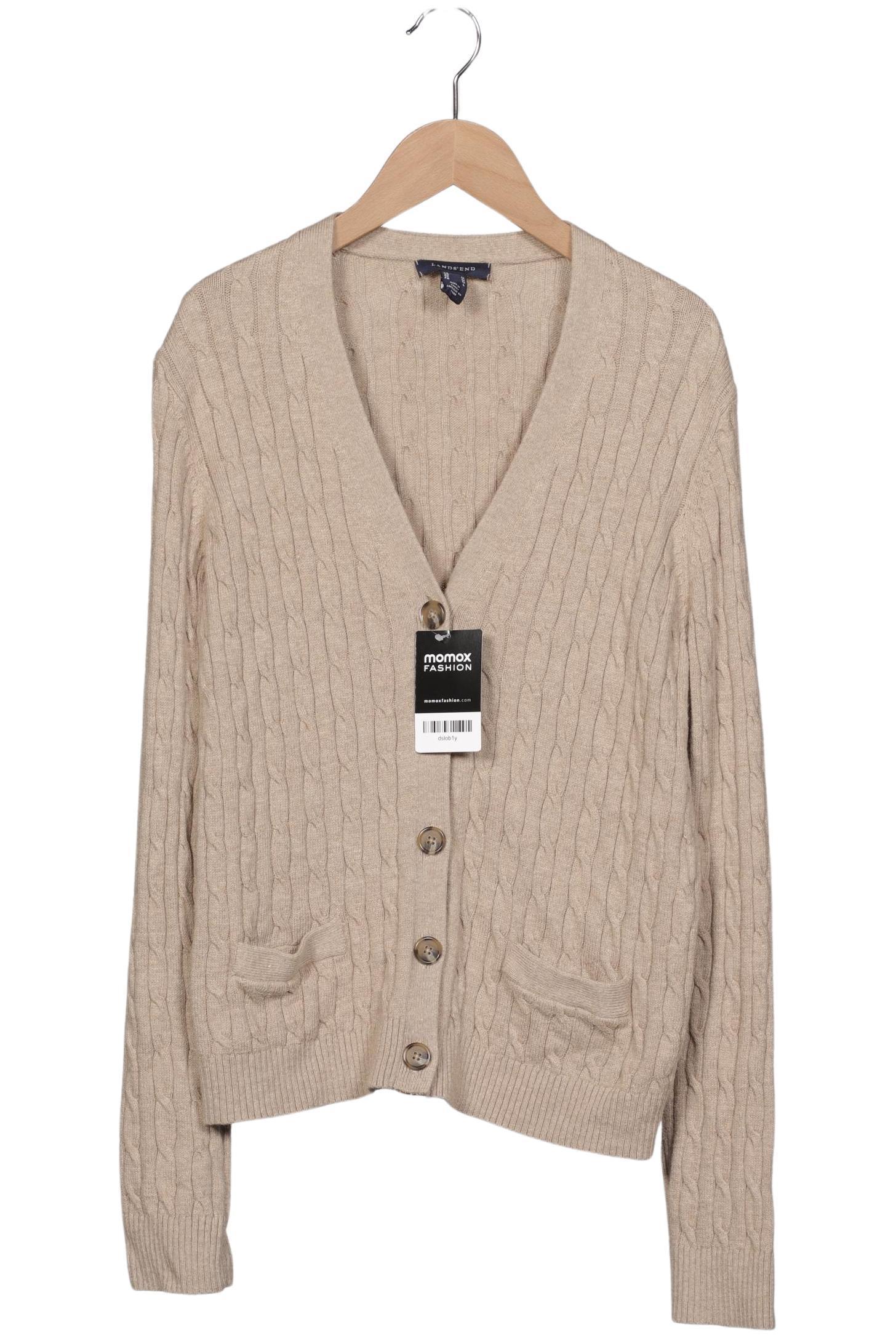 

Lands End Damen Strickjacke, beige, Gr. 38