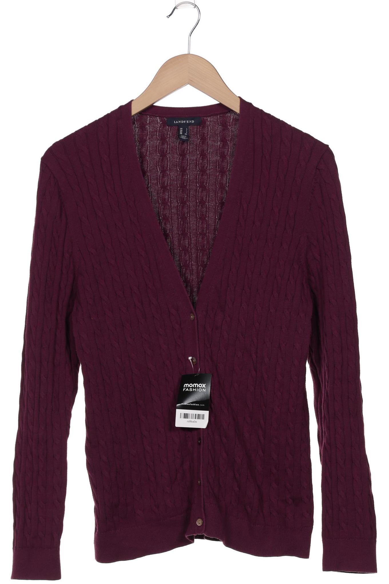 

Lands End Damen Strickjacke, bordeaux, Gr. 42