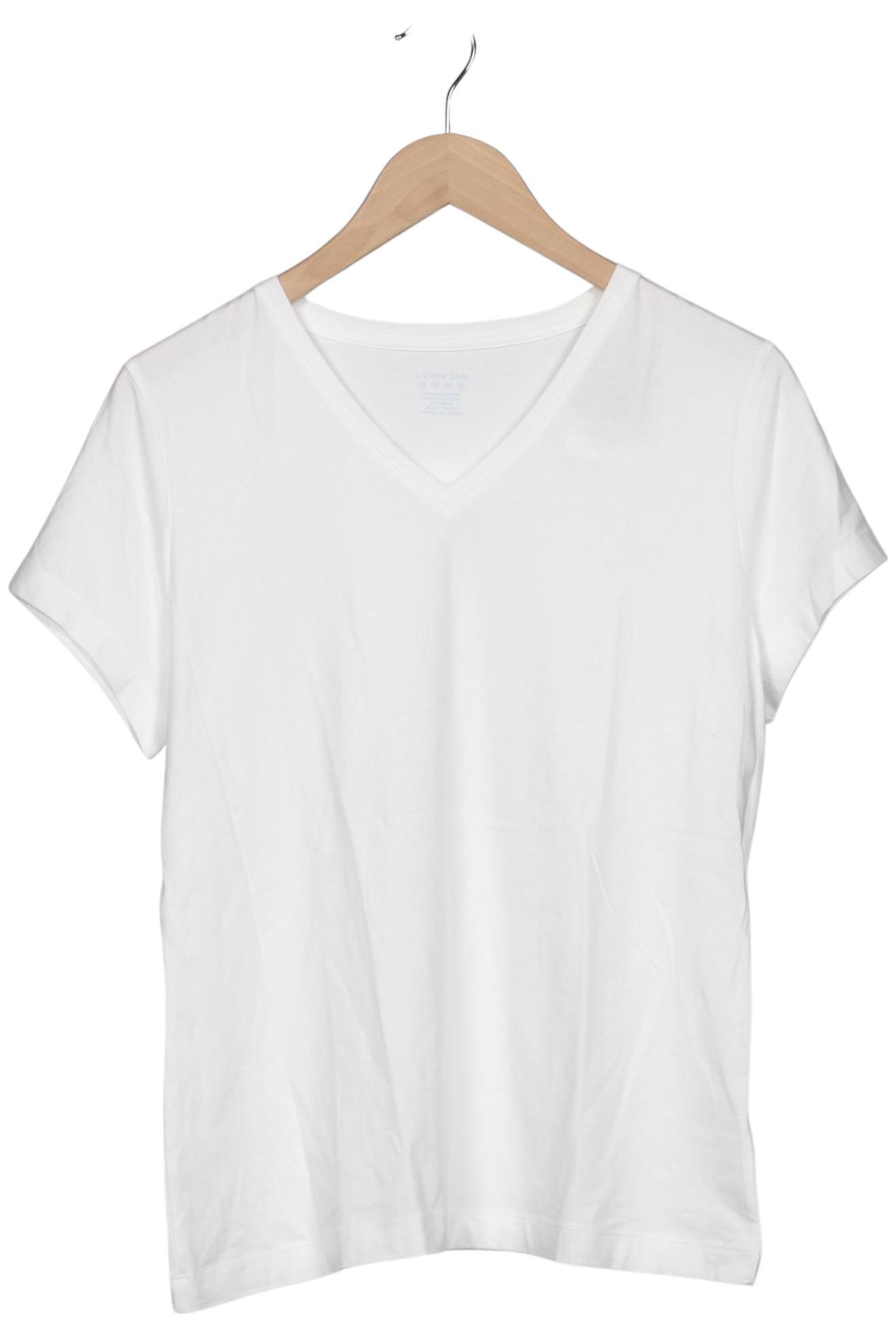 

Lands End Damen T-Shirt, weiß, Gr. 42
