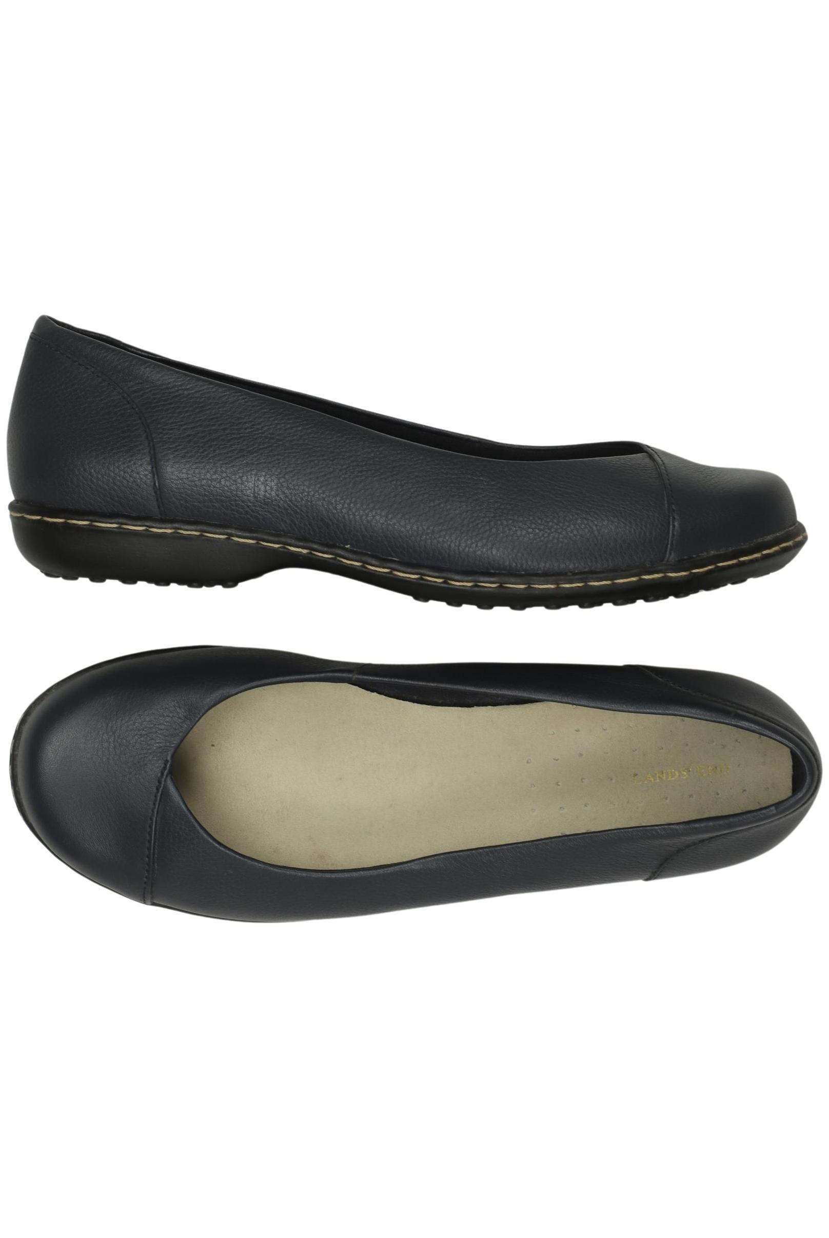 

Lands End Damen Ballerinas, marineblau, Gr. 8