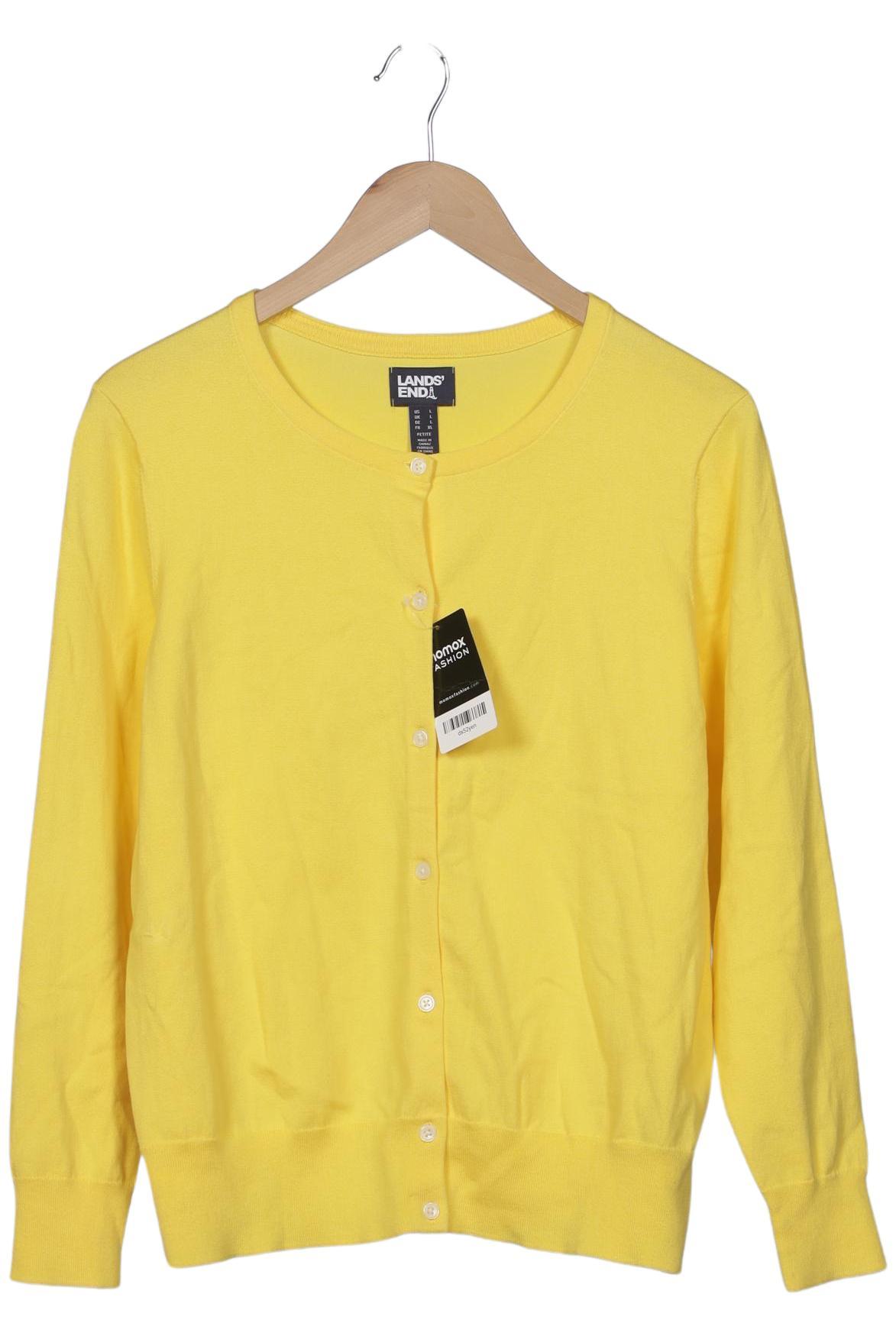 

Lands End Damen Strickjacke, gelb, Gr. 42
