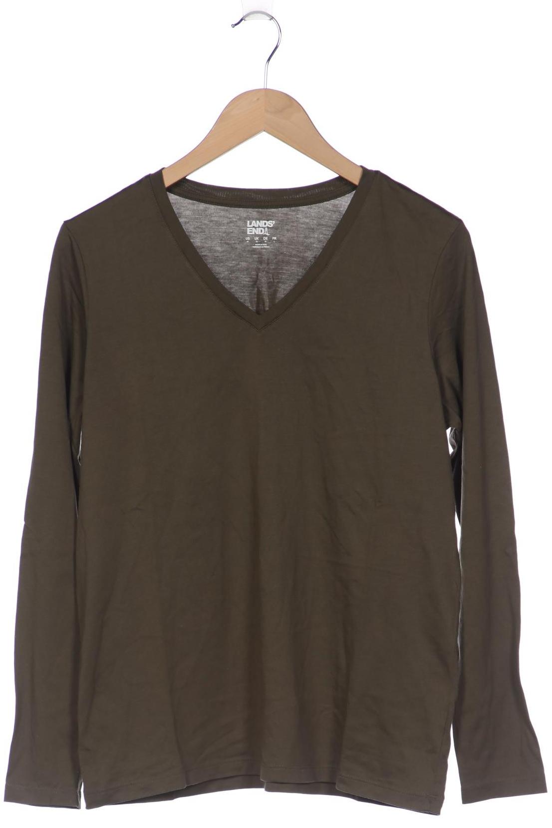 

Lands End Damen Langarmshirt, grün, Gr. 38