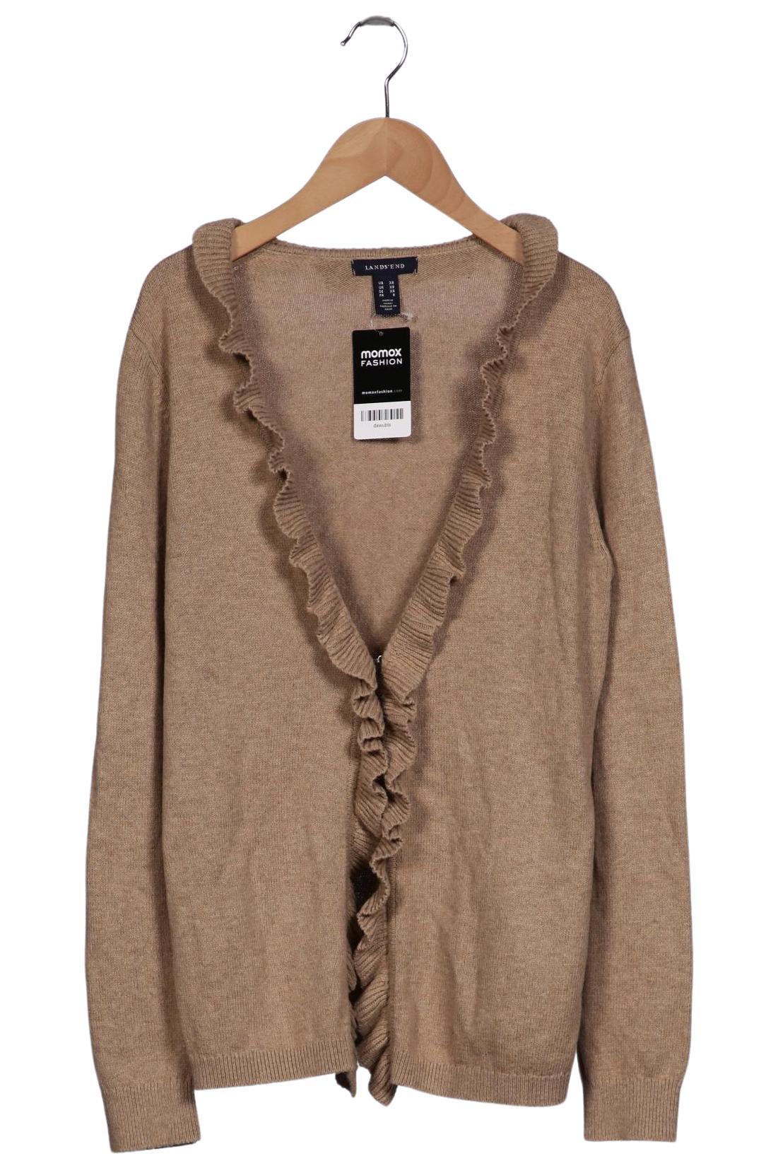 

Lands End Damen Strickjacke, beige, Gr. 34