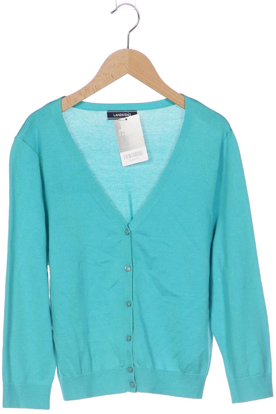 

Lands End Damen Strickjacke, türkis, Gr. 38