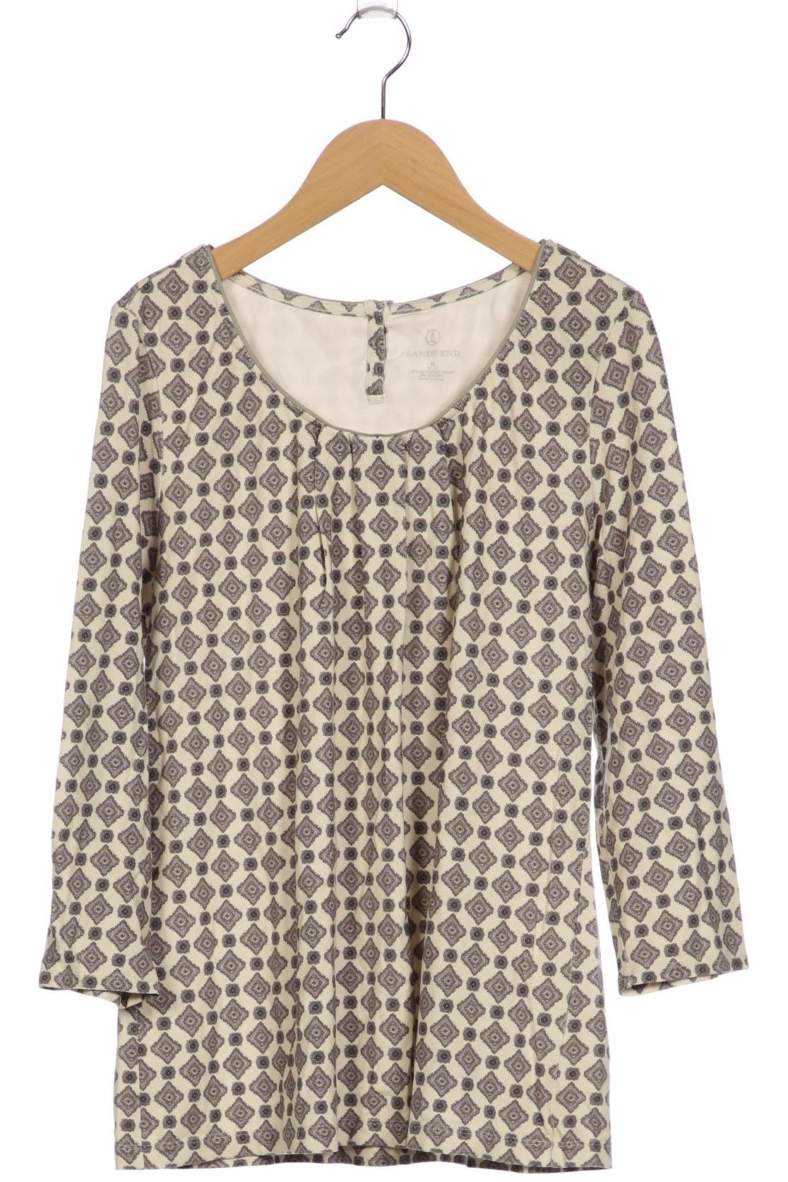 

Lands End Damen Langarmshirt, cremeweiß, Gr. 38