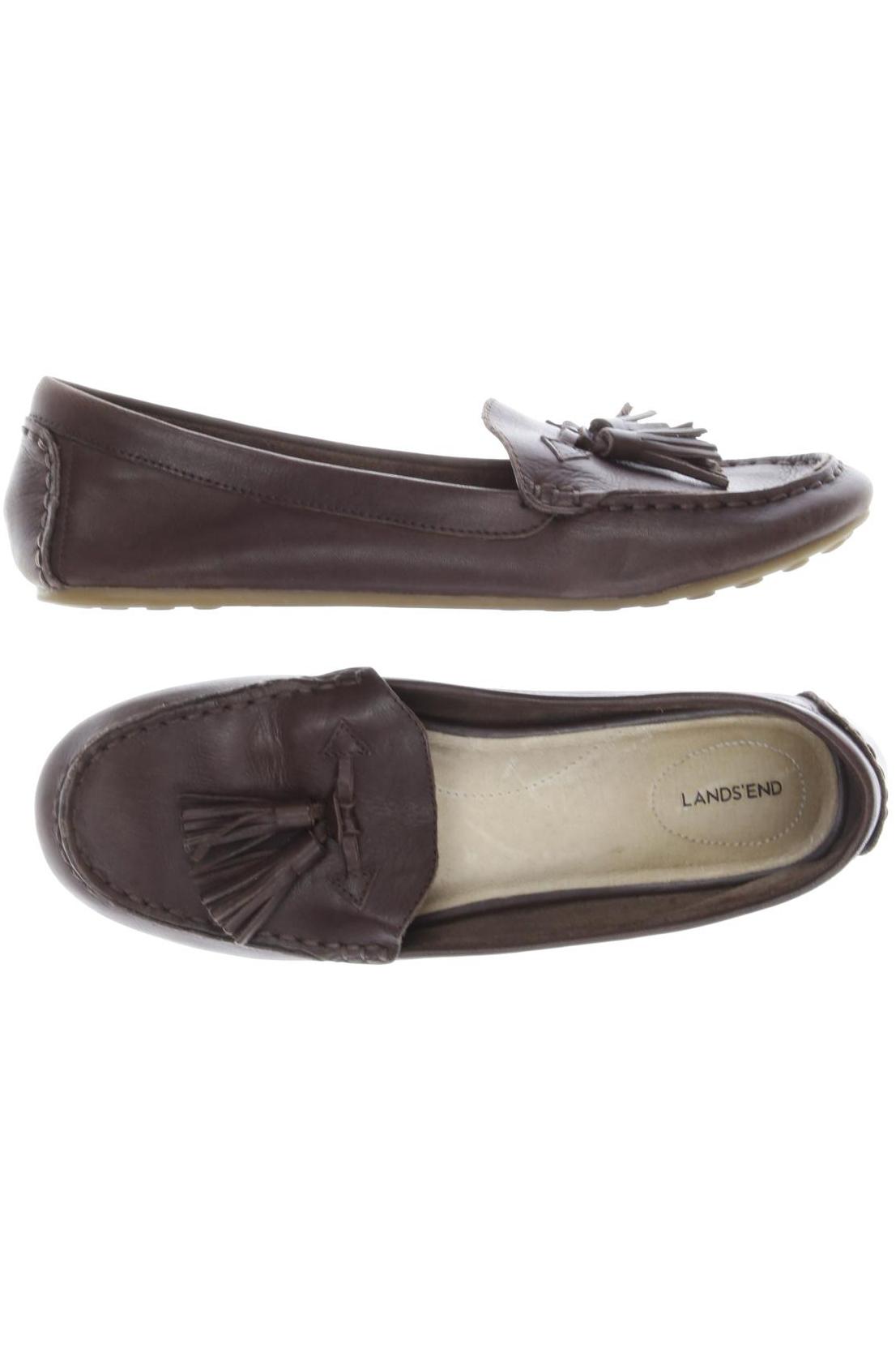 

Lands End Damen Halbschuh, braun, Gr. 40