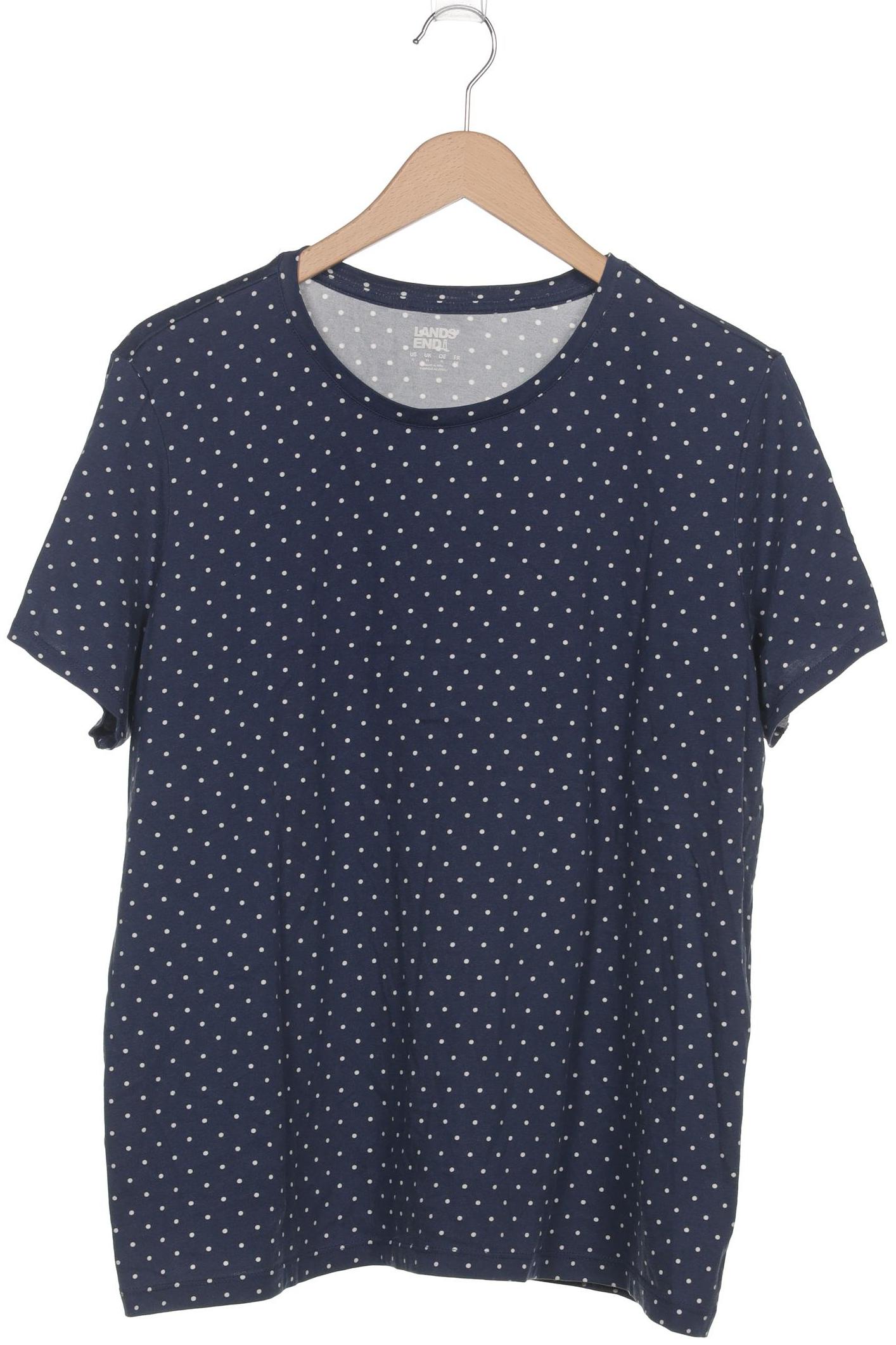 

Lands End Damen T-Shirt, blau, Gr. 44
