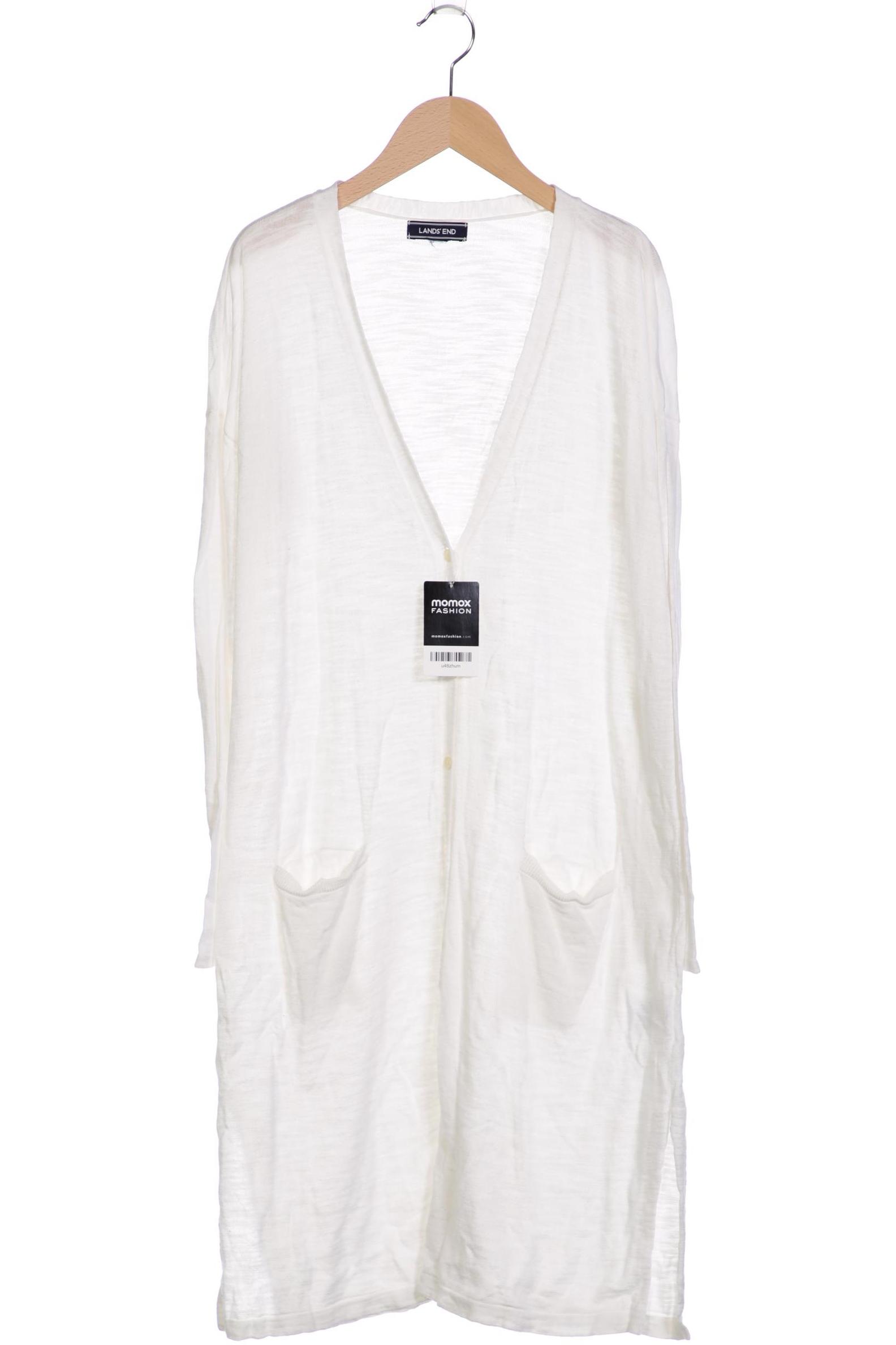 

Lands End Damen Strickjacke, weiß, Gr. 42