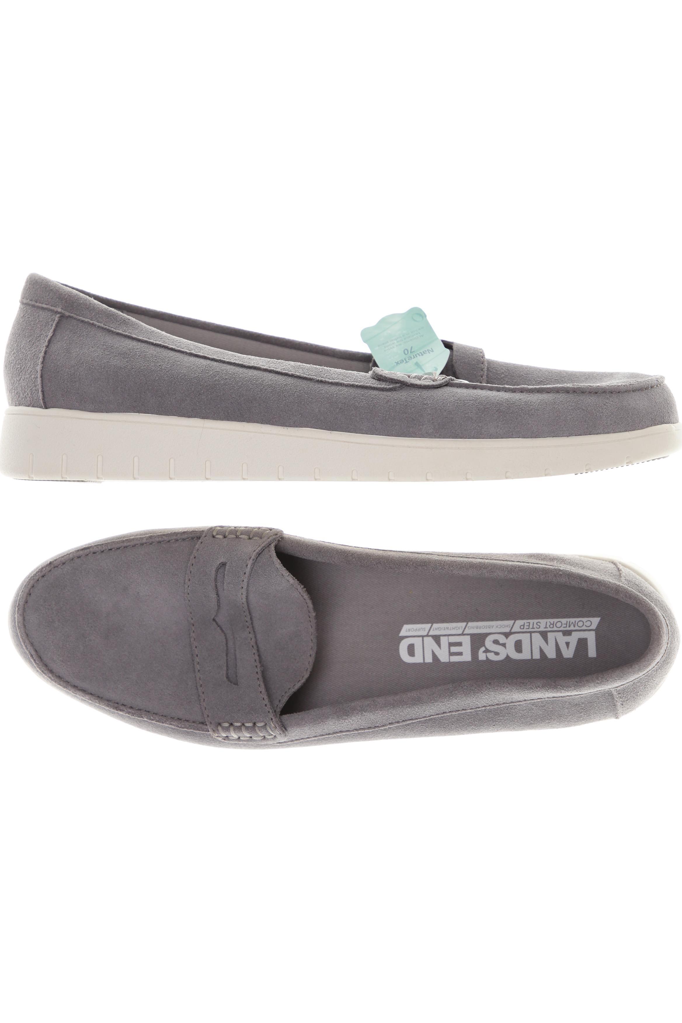 

Lands End Damen Halbschuh, grau, Gr. 42.5