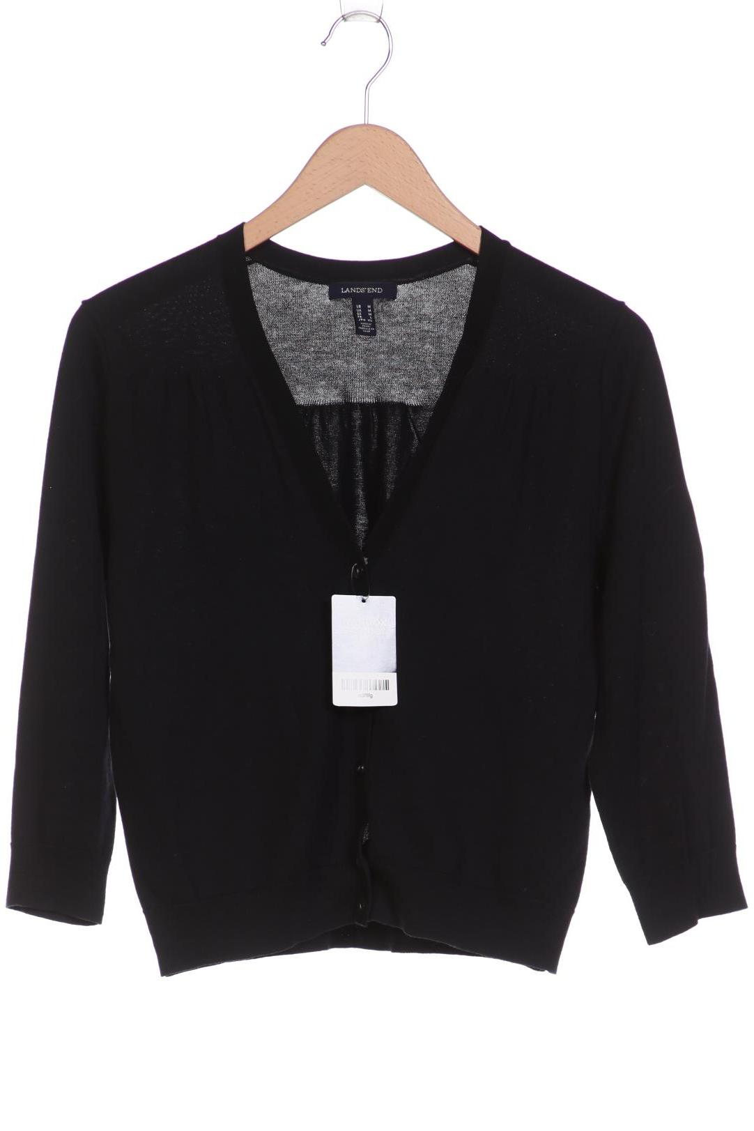 

Lands End Damen Strickjacke, schwarz, Gr. 38