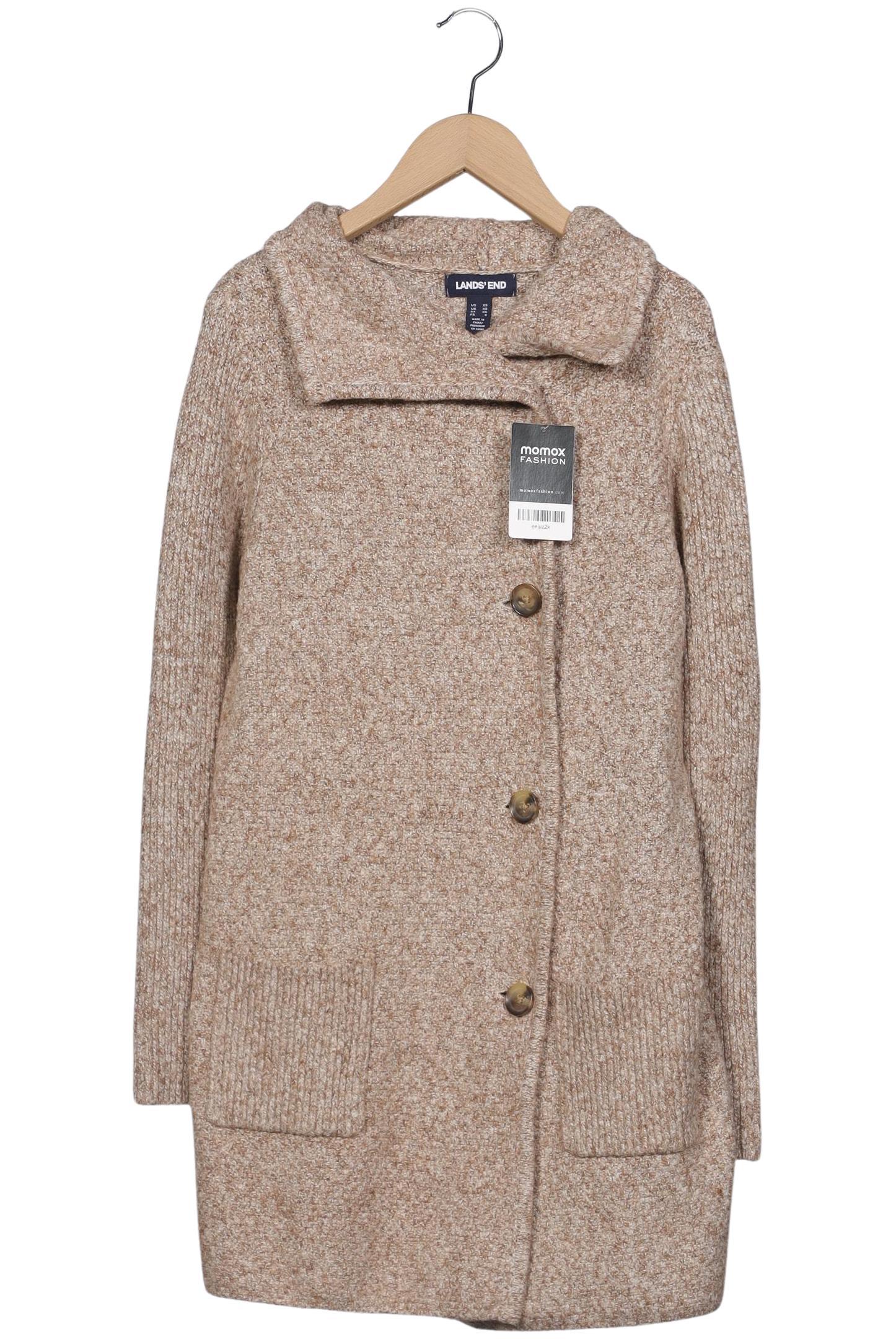 

Lands End Damen Strickjacke, braun, Gr. 34