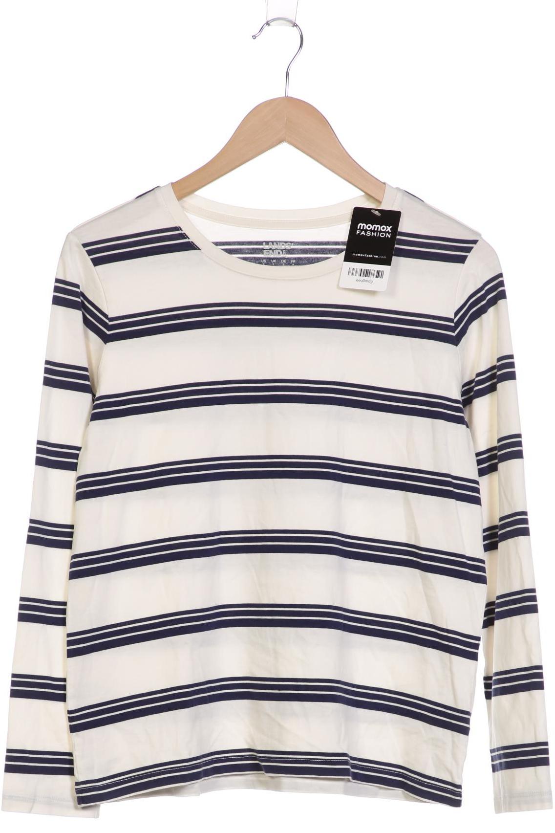 

Lands End Damen Langarmshirt, weiß, Gr. 36