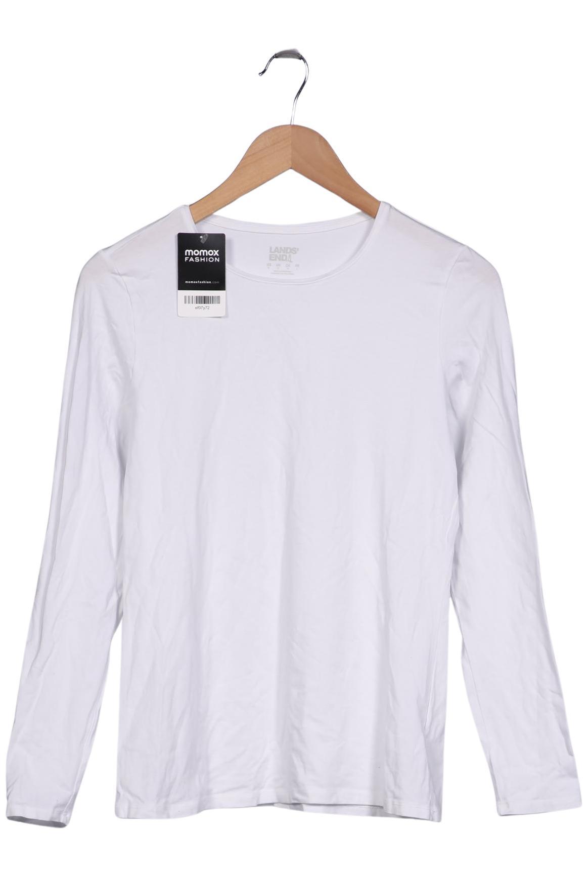 

Lands End Damen Langarmshirt, weiß, Gr. 38