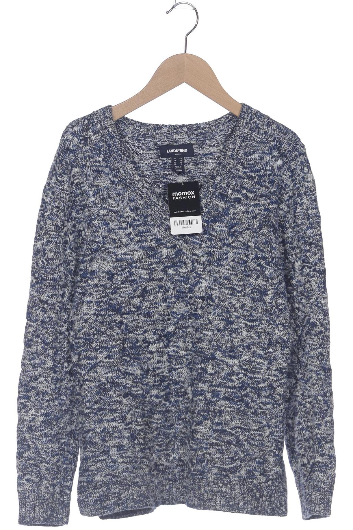 

Lands End Damen Pullover, blau, Gr. 34