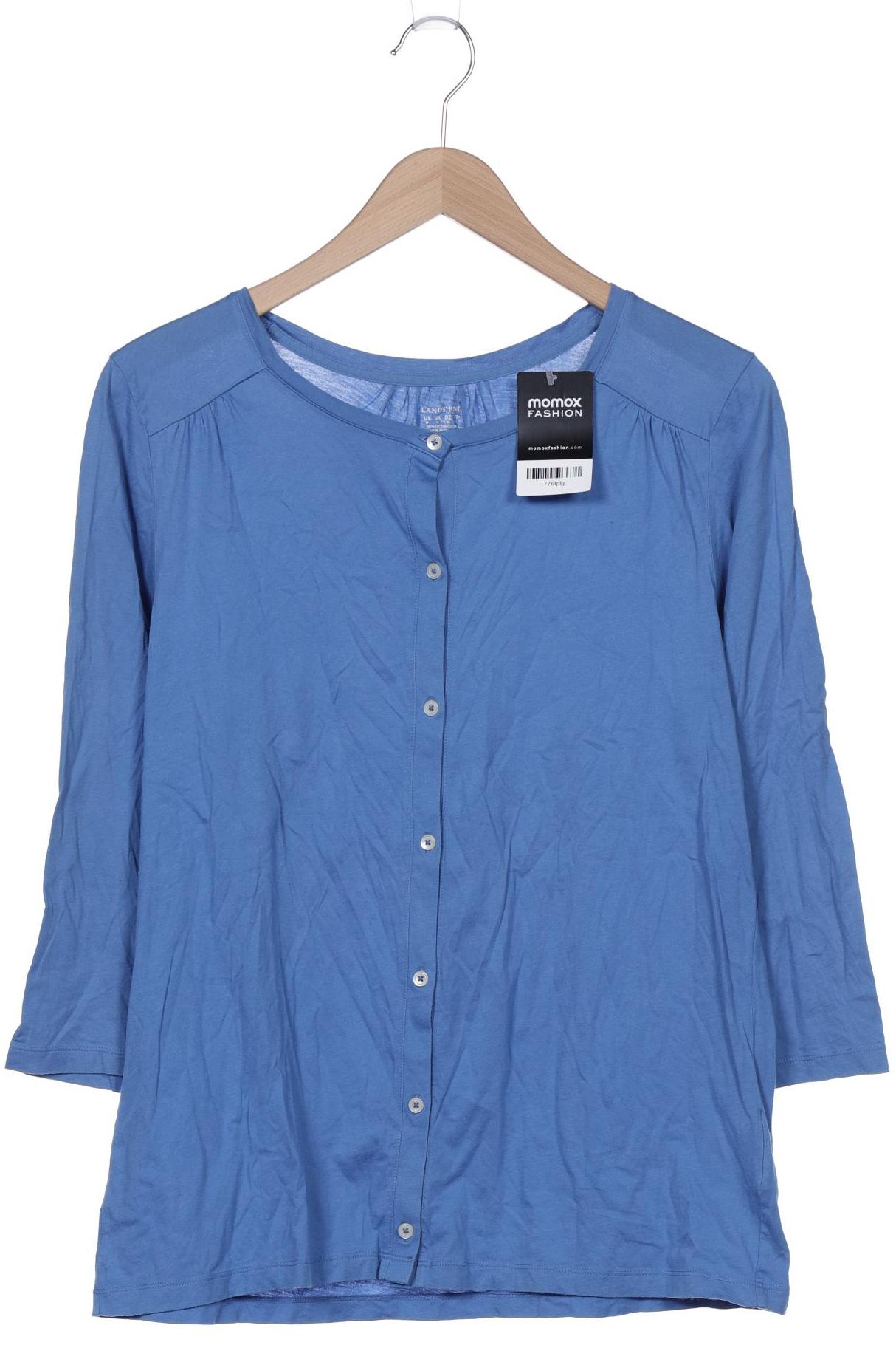 

Lands End Damen Bluse, blau, Gr. 38