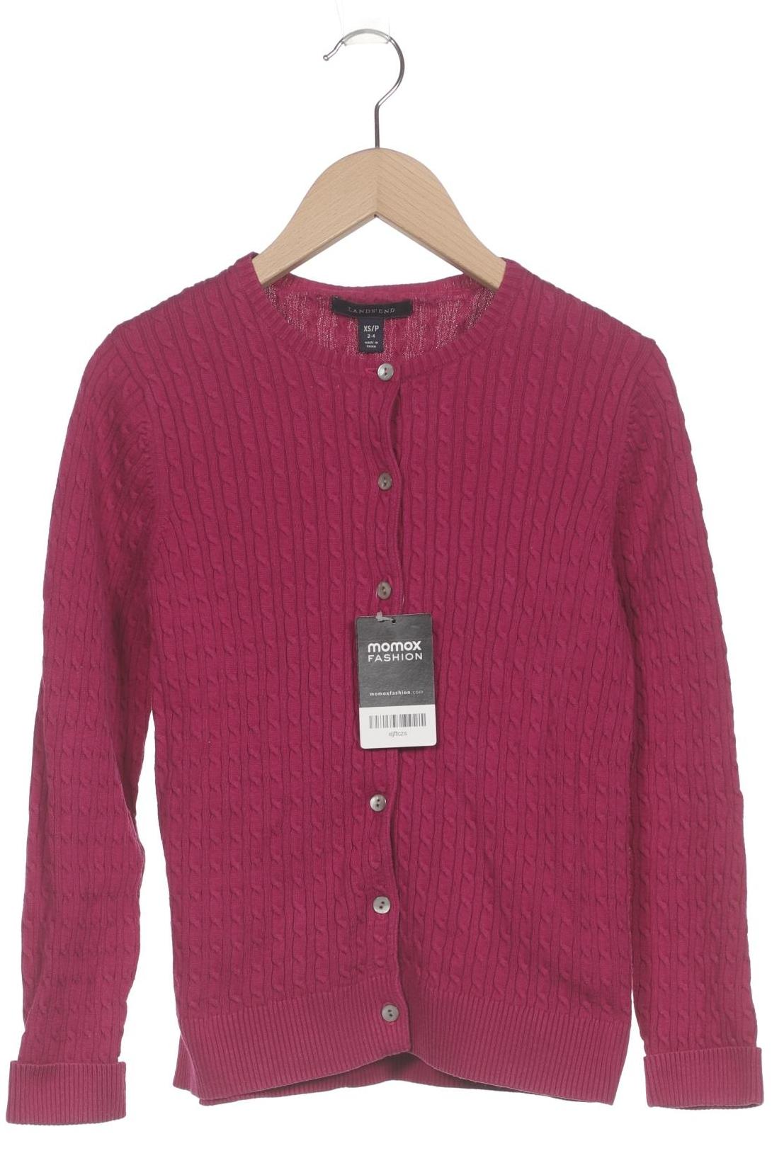 

Lands End Damen Strickjacke, bordeaux, Gr. 34