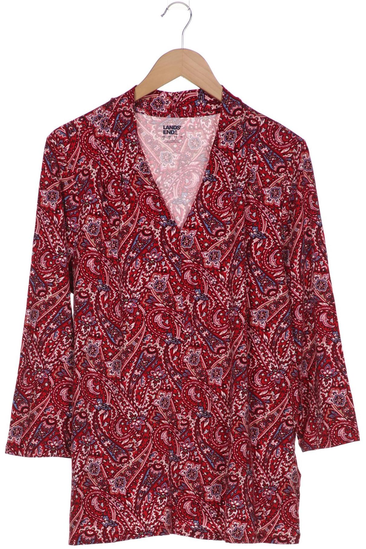 

Lands End Damen Langarmshirt, rot, Gr. 44
