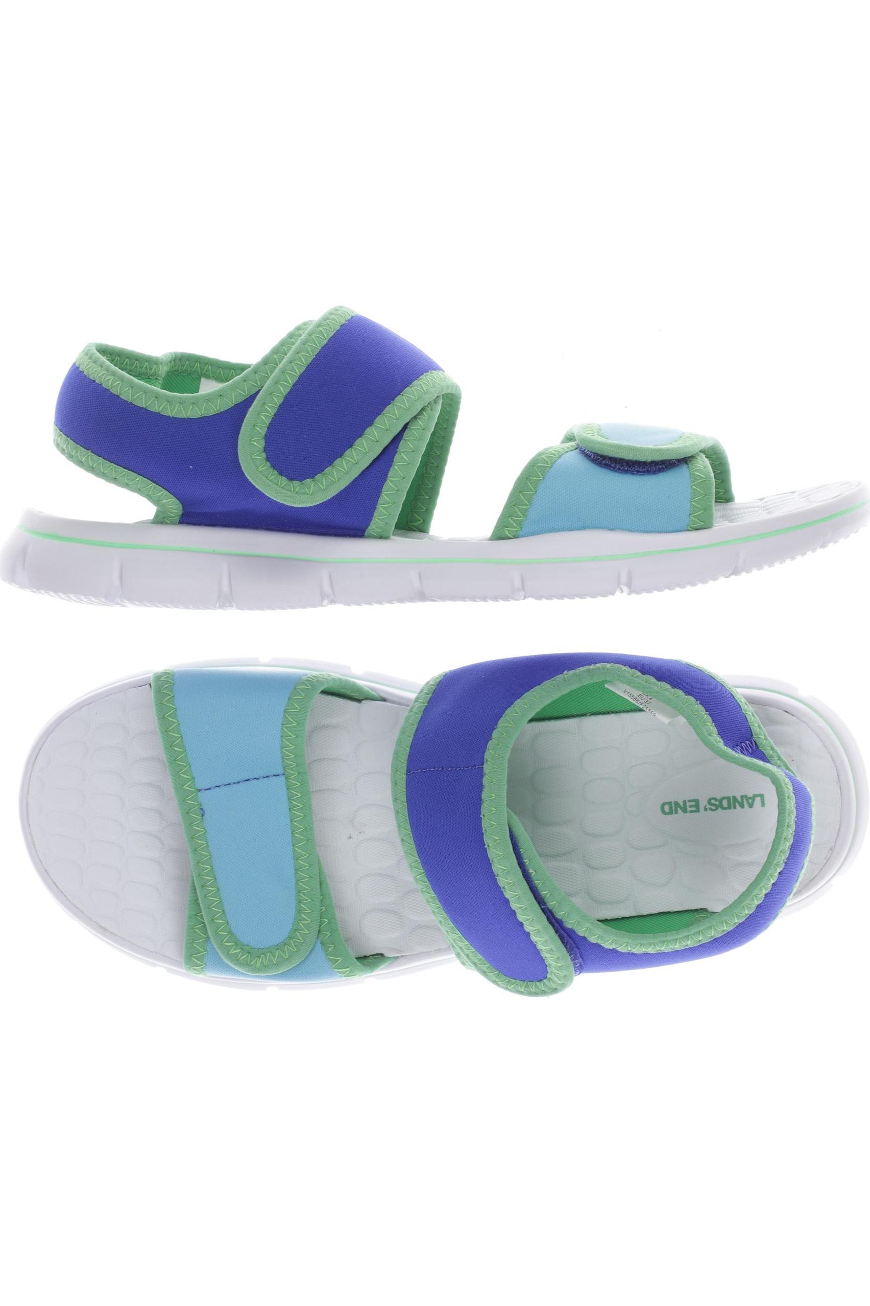 

Lands End Damen Sandale, blau, Gr. 5