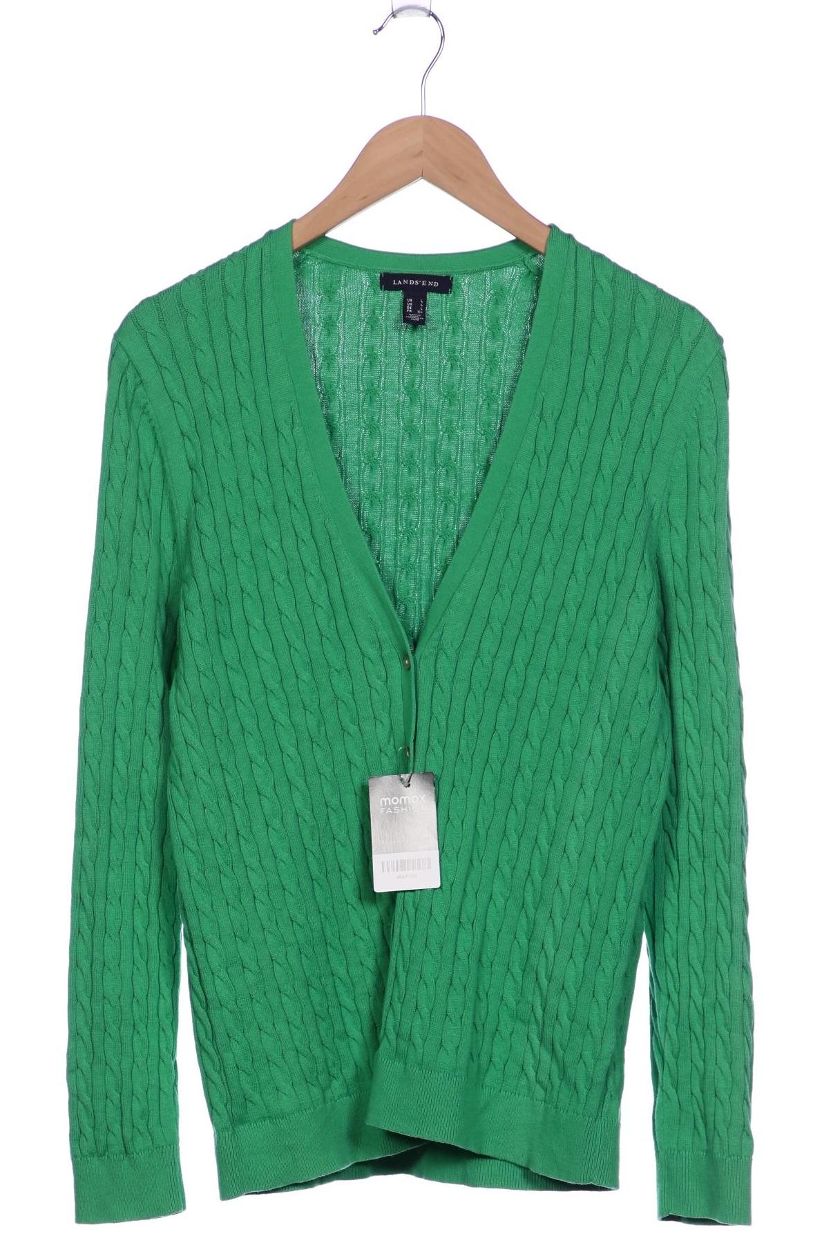 

Lands End Damen Strickjacke, grün, Gr. 42