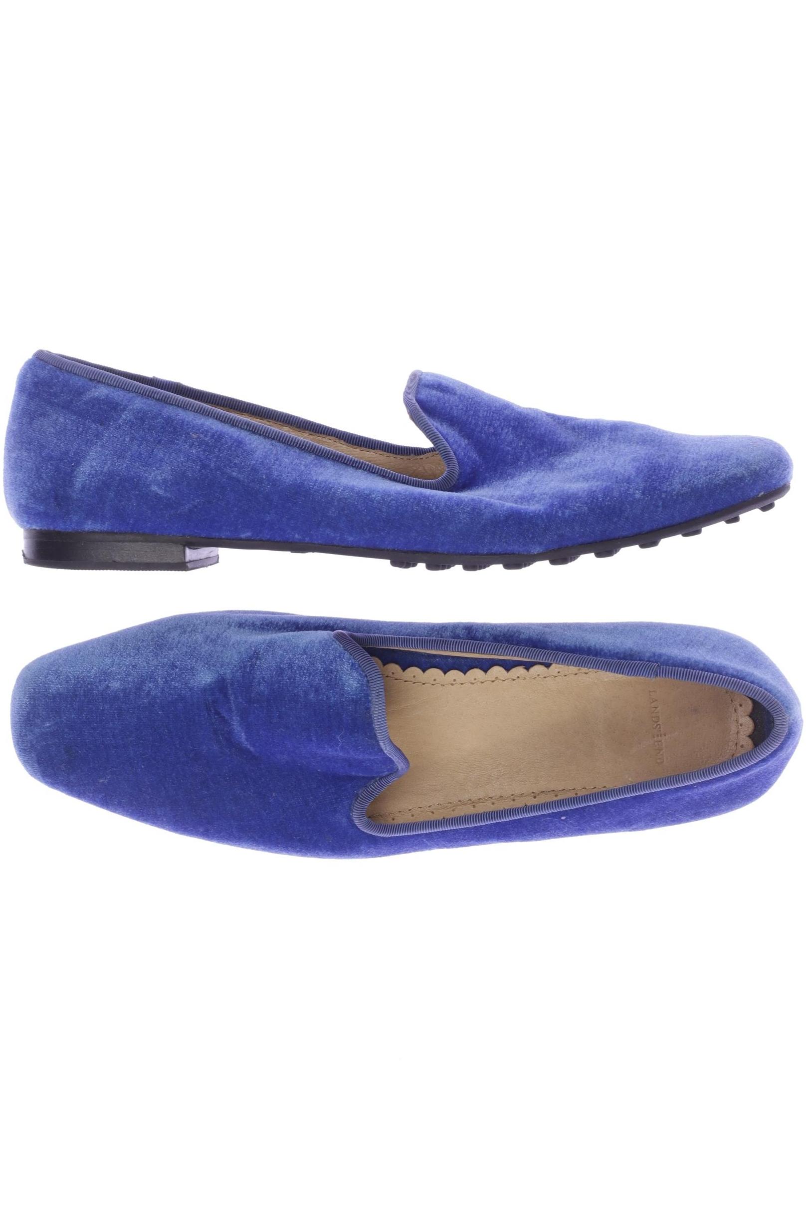 

Lands End Damen Halbschuh, blau, Gr. 7.5