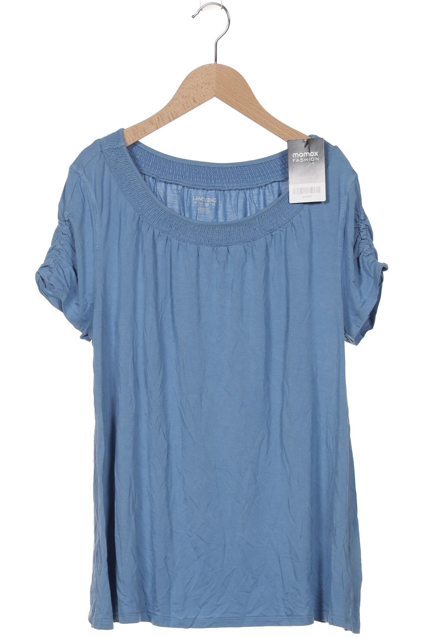 

Lands End Damen T-Shirt, blau, Gr. 38