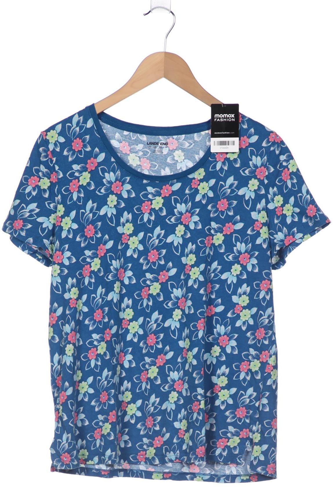 

Lands End Damen T-Shirt, blau, Gr. 38