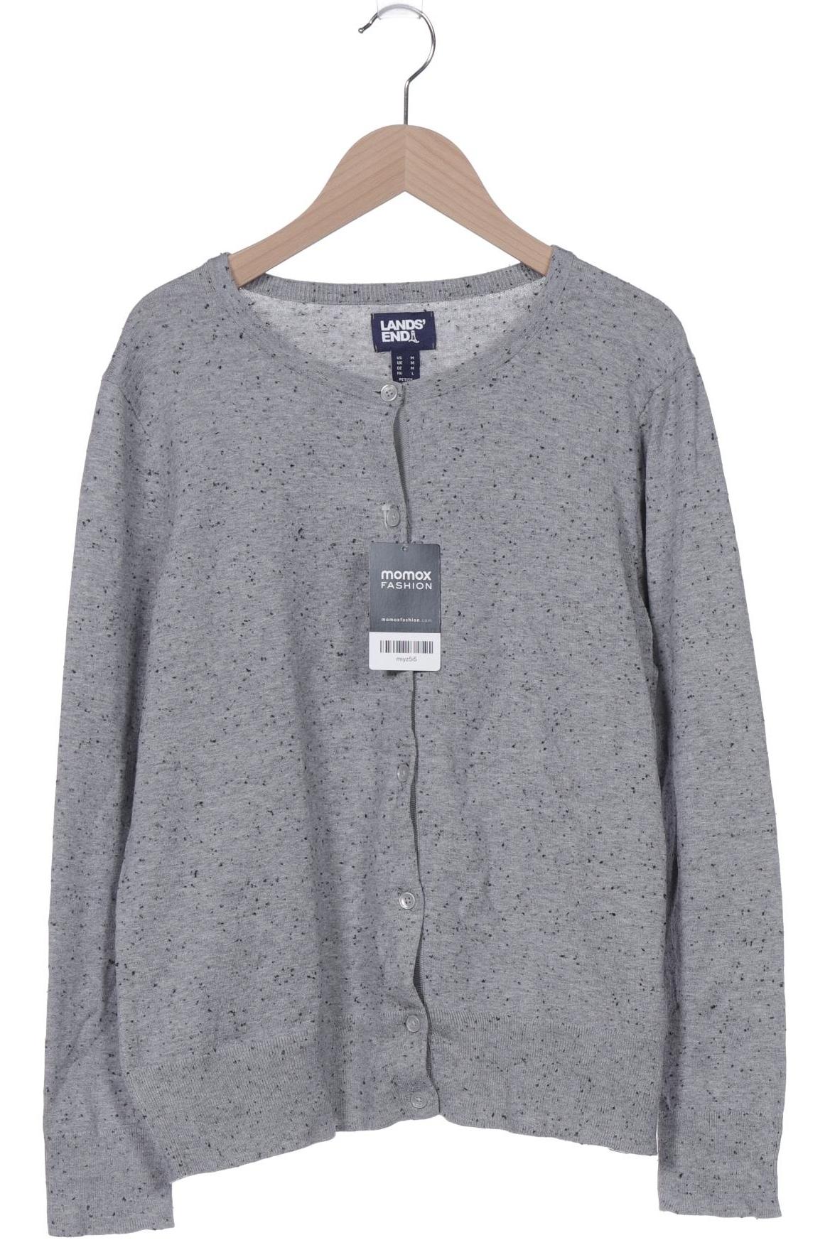 

Lands End Damen Strickjacke, grau, Gr. 38