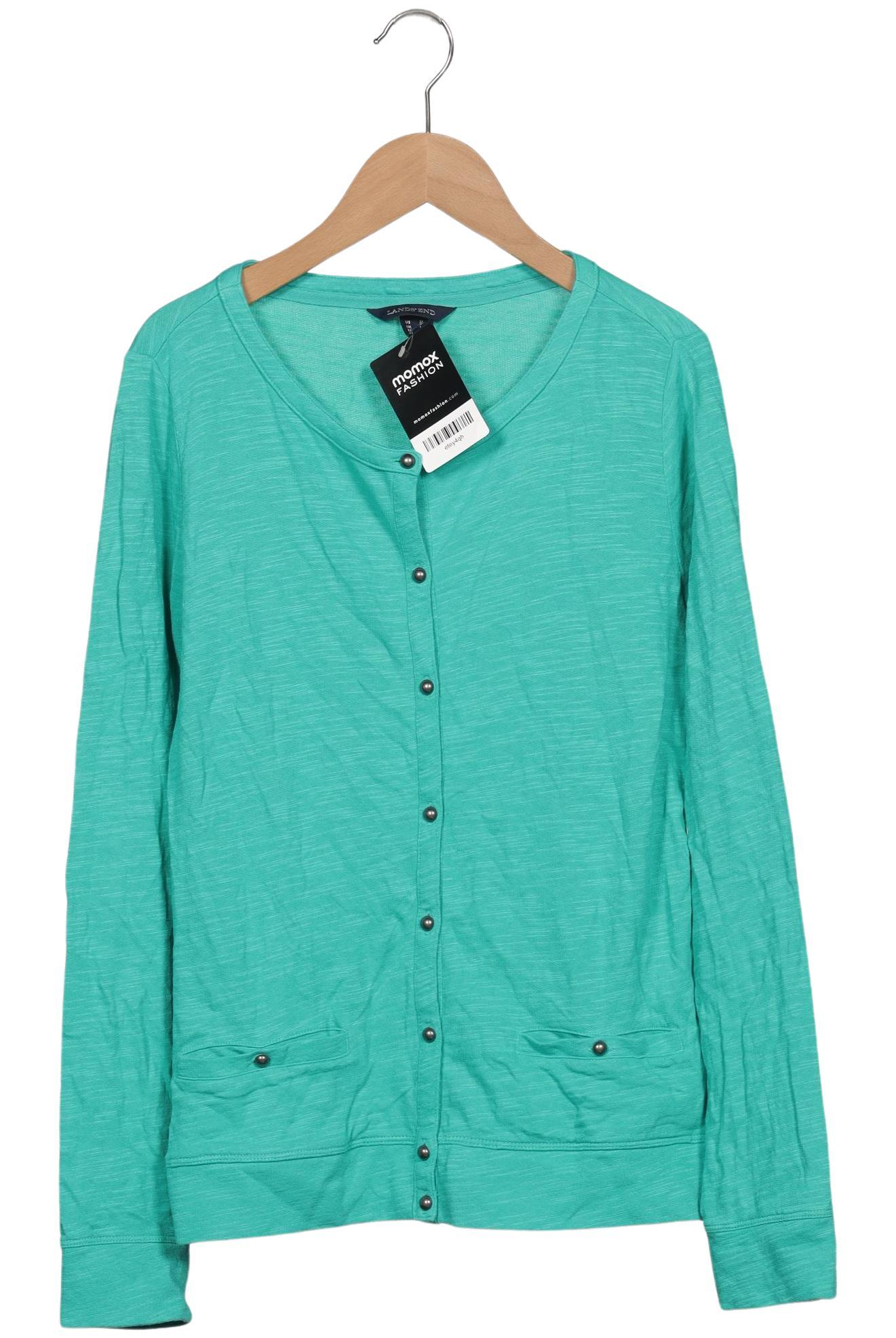 

Lands End Damen Strickjacke, türkis, Gr. 38