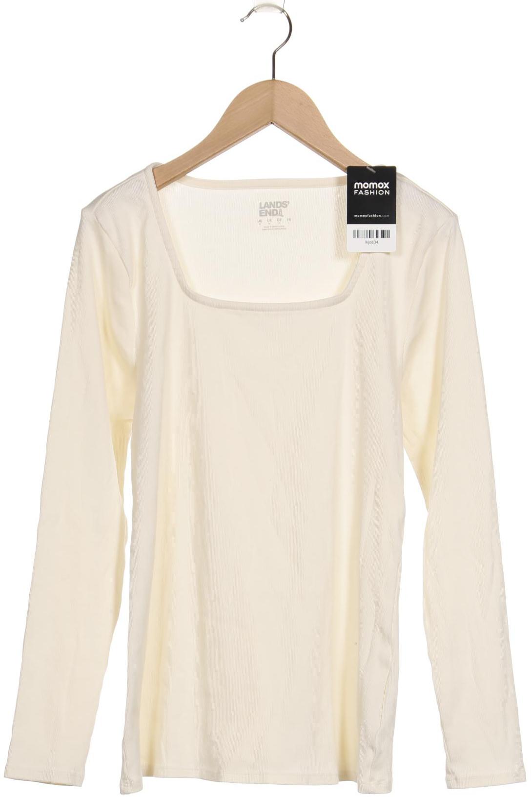 

Lands End Damen Langarmshirt, cremeweiß, Gr. 38