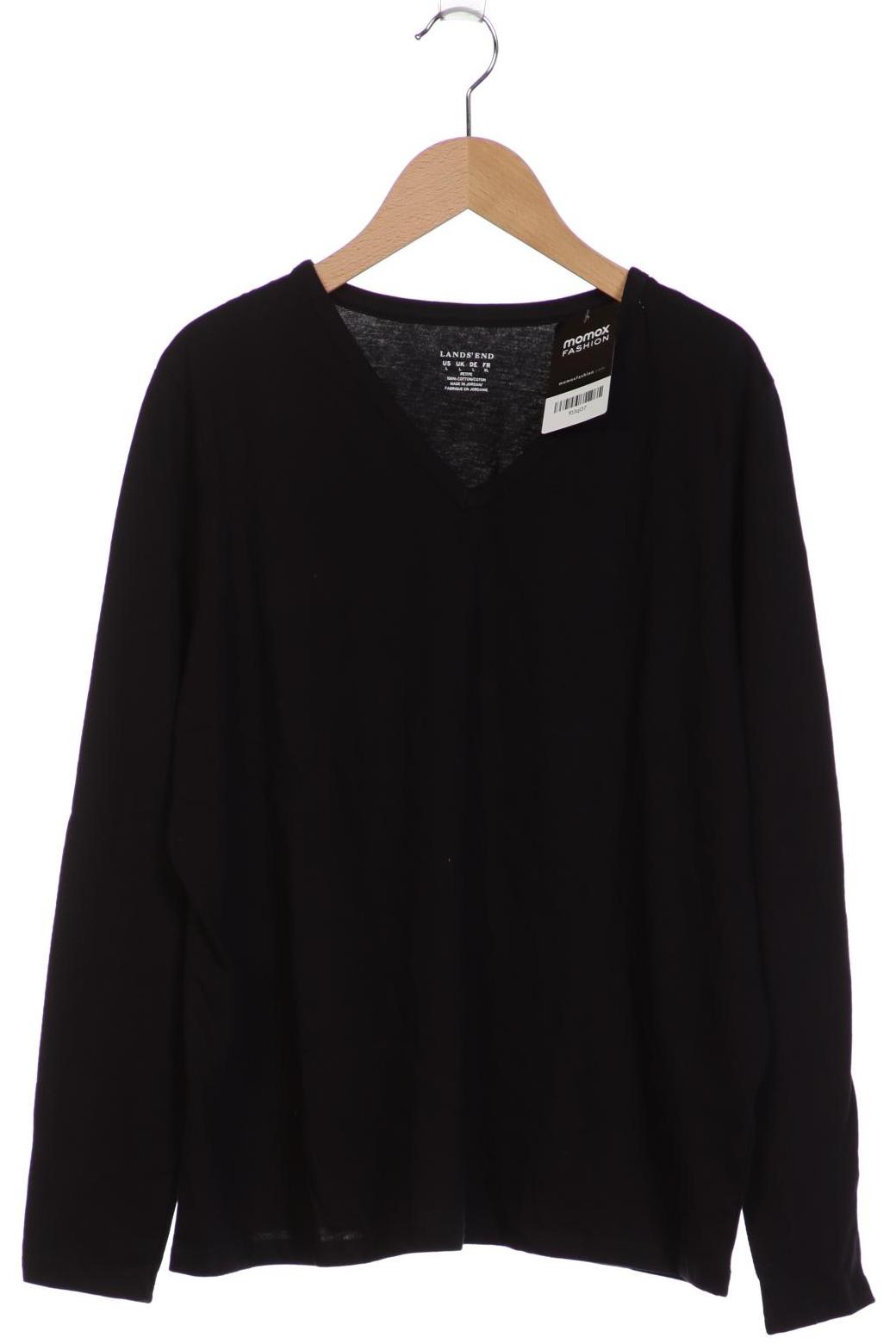 

Lands End Damen Langarmshirt, schwarz, Gr. 42