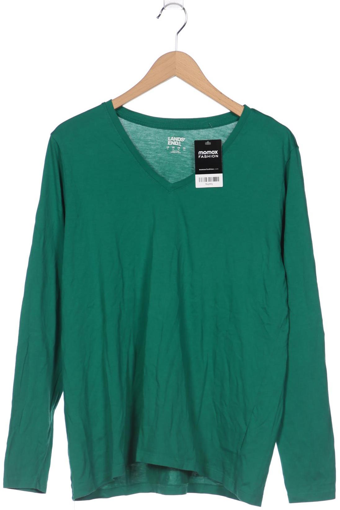 

Lands End Damen Langarmshirt, grün, Gr. 44