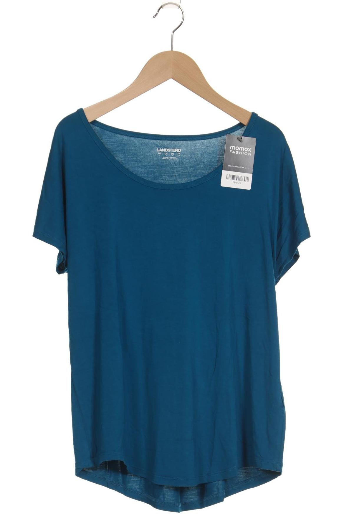 

Lands End Damen T-Shirt, blau, Gr. 36