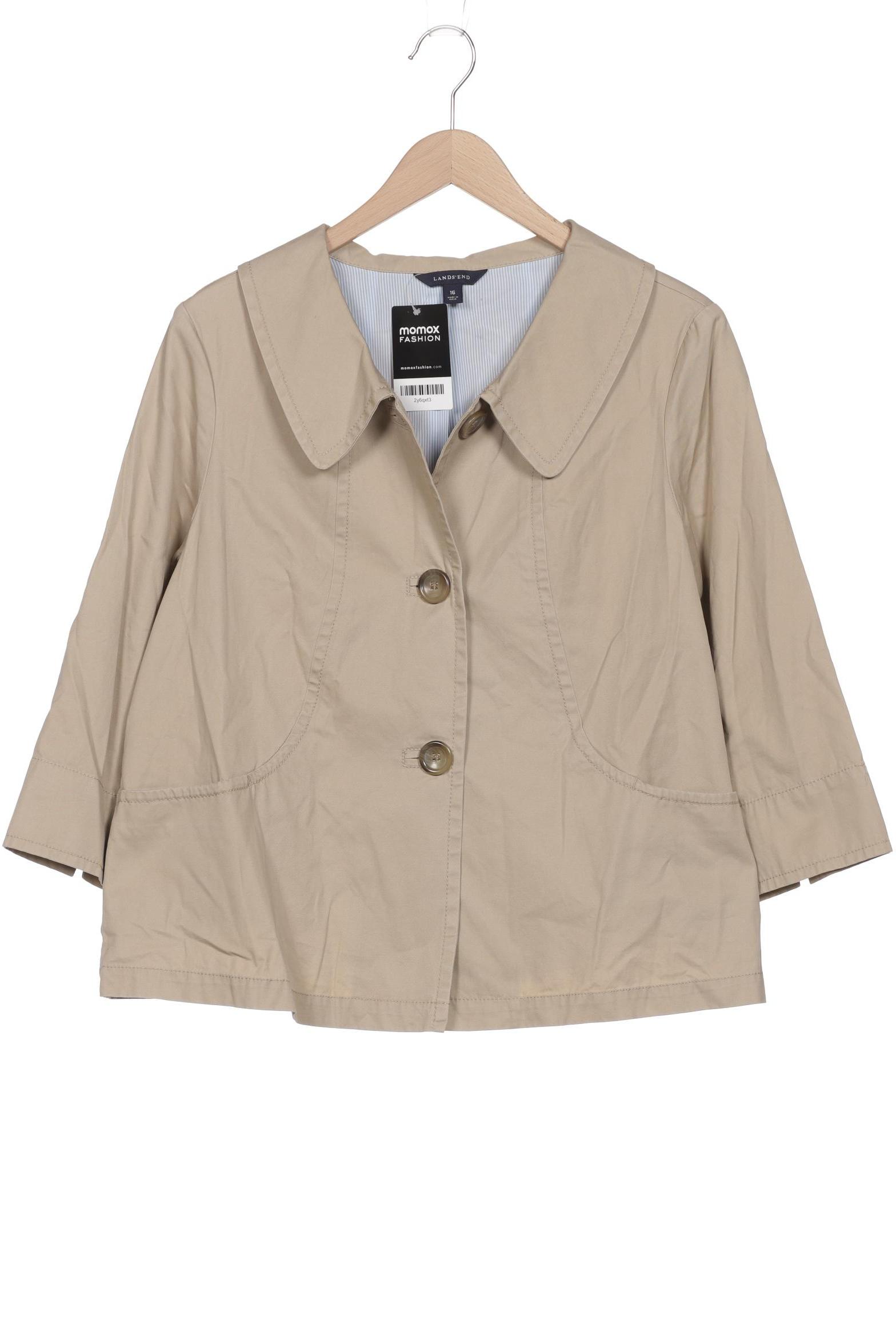 

Lands End Damen Jacke, beige, Gr. 16